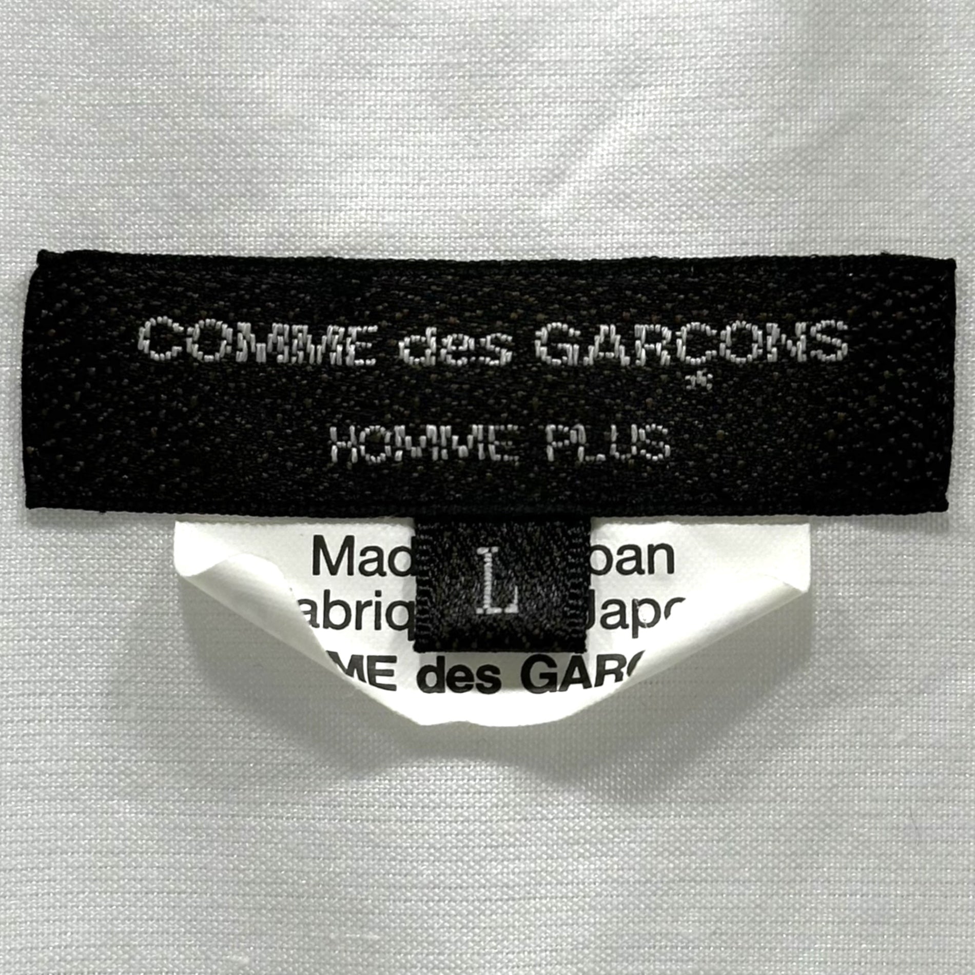 COMME des GARCONS HOMME PLUS(コムデギャルソンオムプリュス) 22SS Polyester Regular Collar L/S Shirt ポリエステル レギュラー カラー 長袖 シャツ PI-B029 L ホワイト AD2021 花の存在期