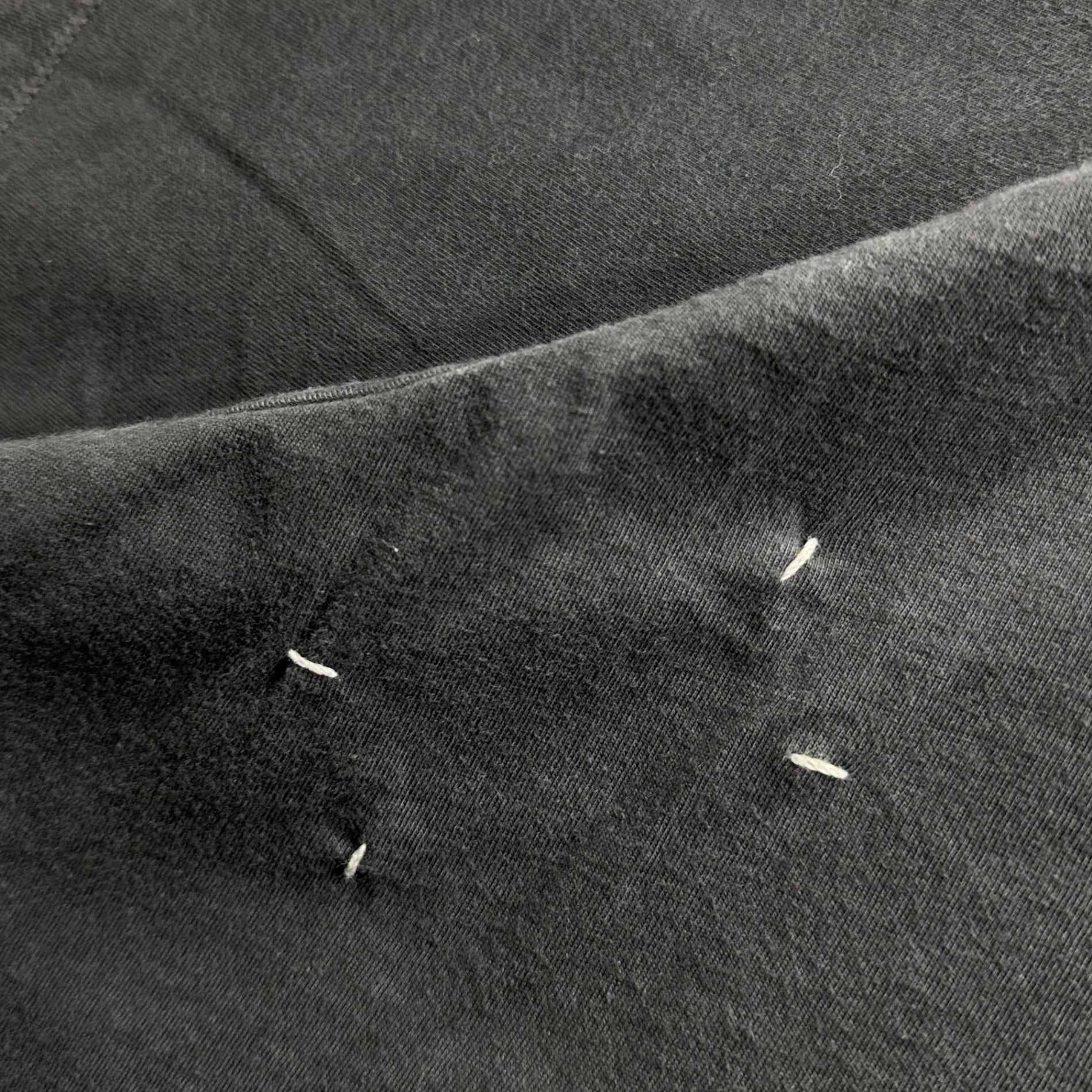 Maison Martin Margiela(メゾン マルタンマルジェラ) 00's Archive Asymmetrical Side-Open S/S T-Shirt アーカイブ アシンメトリー サイドオープン 半袖 Tシャツ XL ネイビー 白タグ 本人期 メンズ着用可