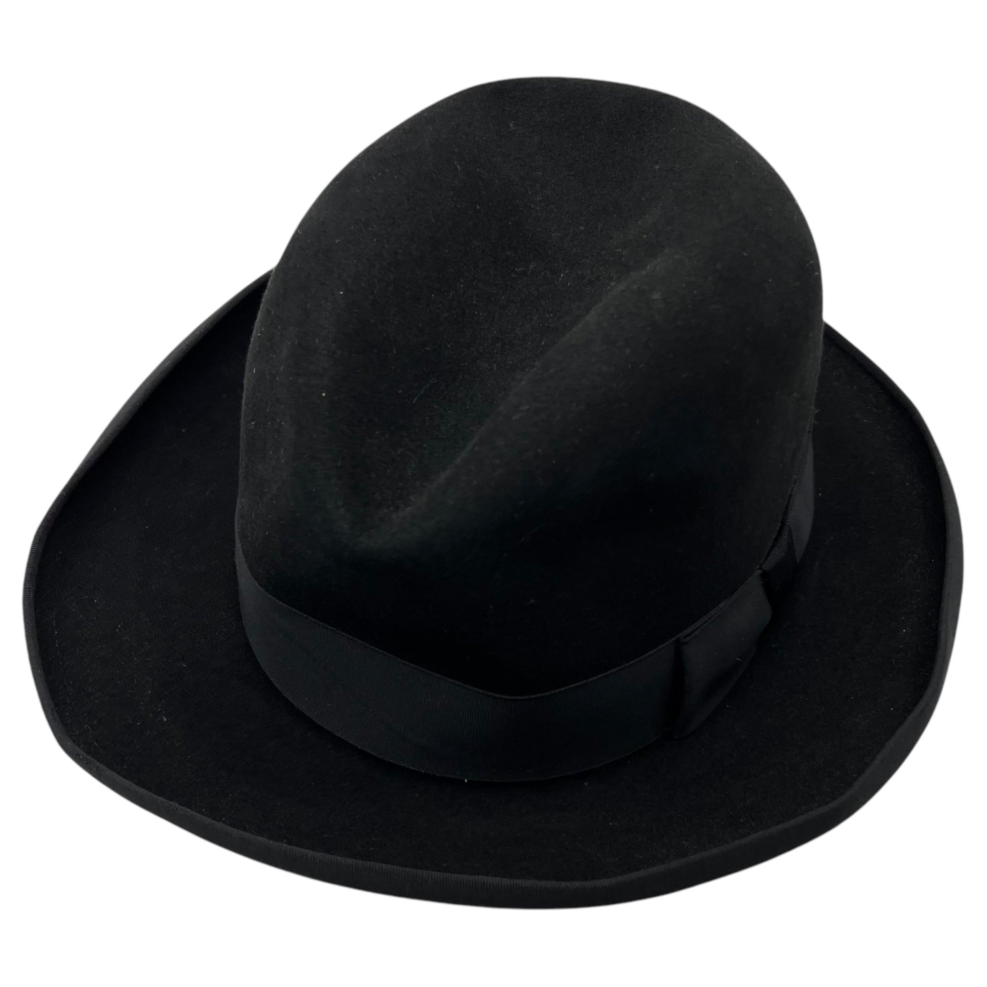 WEGENER(ウェゲナー) vintage federated felt hat ヴィンテージ 中折れ フェルト ハット ブラック