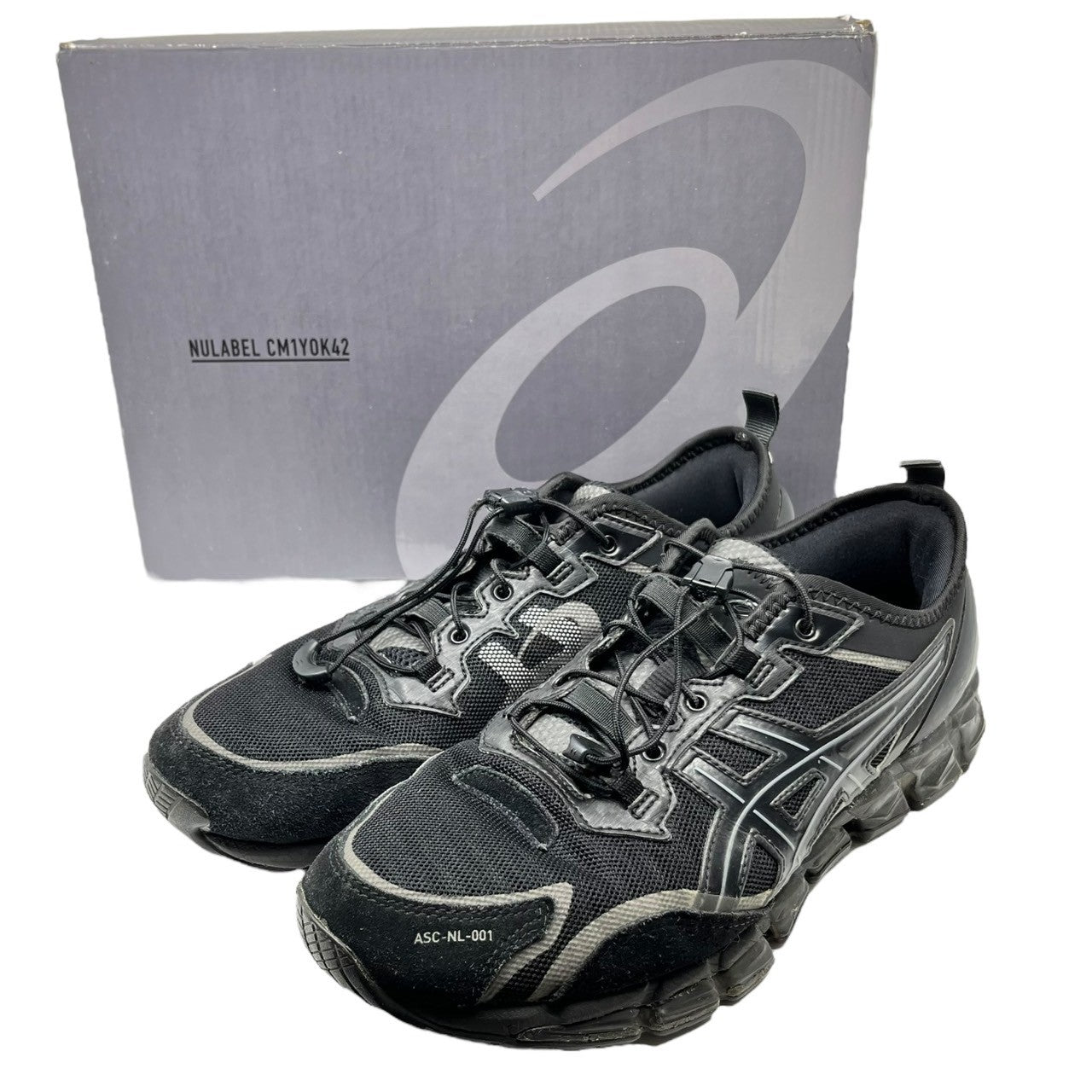 asics×NULABEL CM1Y0K42(アシックス×ニューレーベル) GEL-QUANTUM 360 6 ゲルクォンタム 360 6 1203A031 27.5cm ブラック ローカット スニーカー コラボ