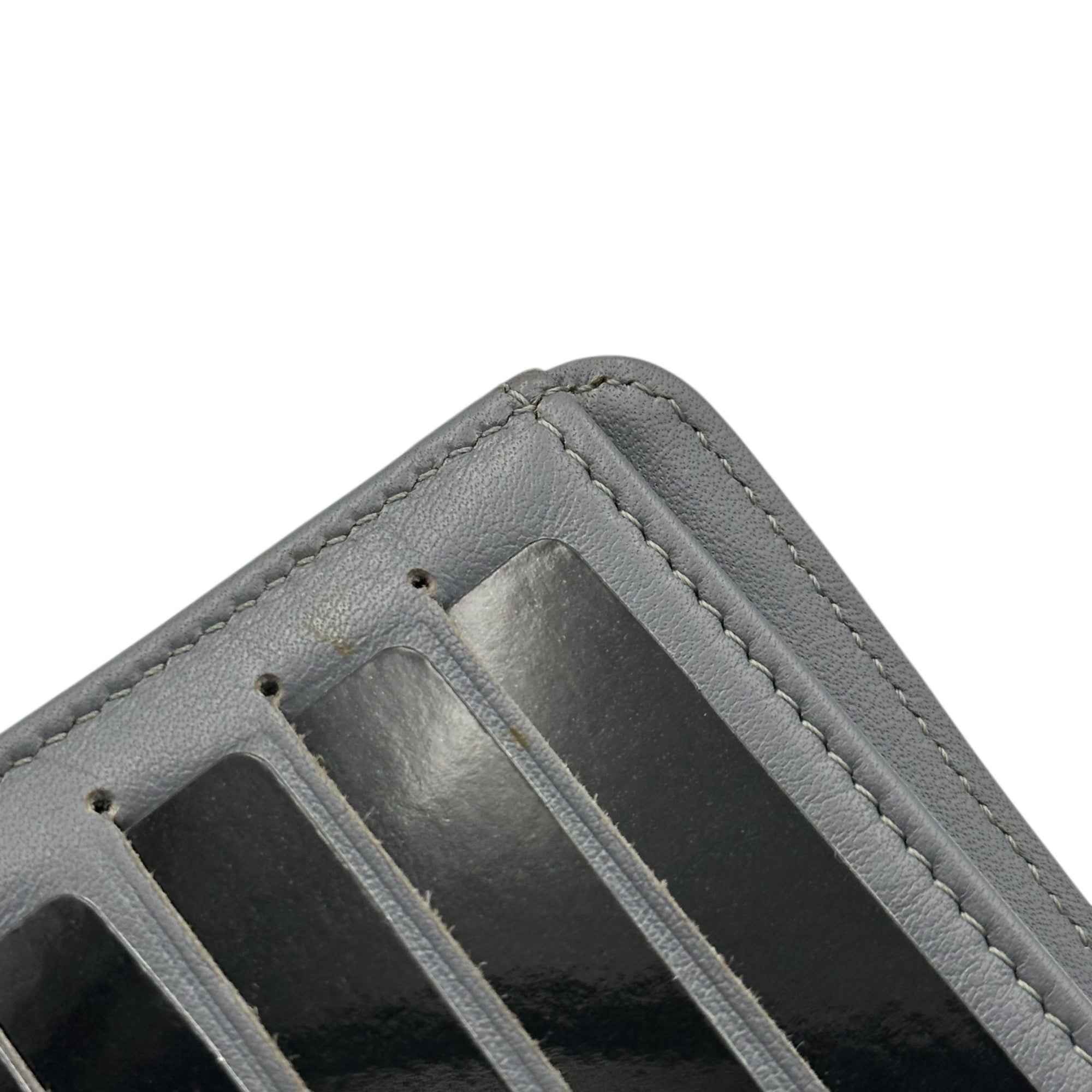 CHANEL(シャネル) Camellia Coco Mark Enamel Leather Bifold Wallet カメリア ココマーク エナメルレザー 2つ折り財布 ブラック×ベージュ