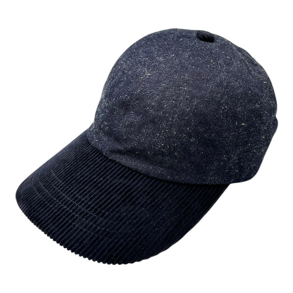 Nine Tailor(ナインテーラー) Tansy Cap 切替 コーデュロイ デニム キャップ N-1532 ネイビー