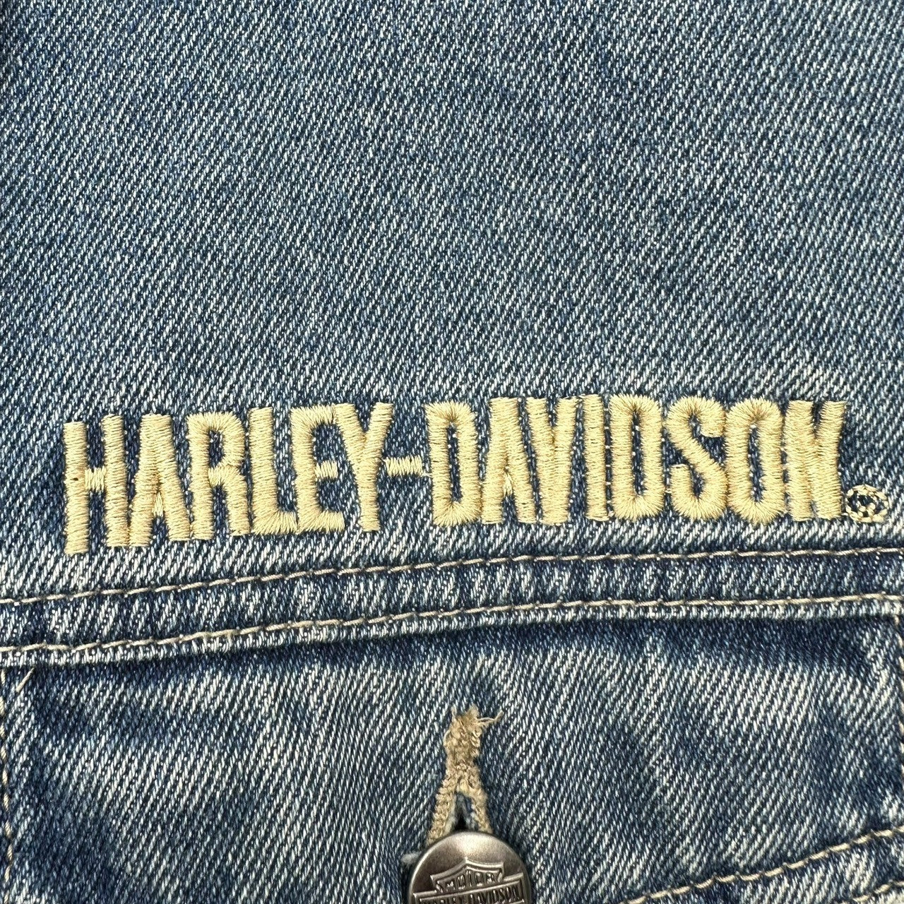 HARLEY DAVIDSON(ハーレーダビッドソン) BAR & SHIELD LOGO DENIM JACKET バー&シールド ロゴ デニム ジャケット 99040-08VM M インディゴ