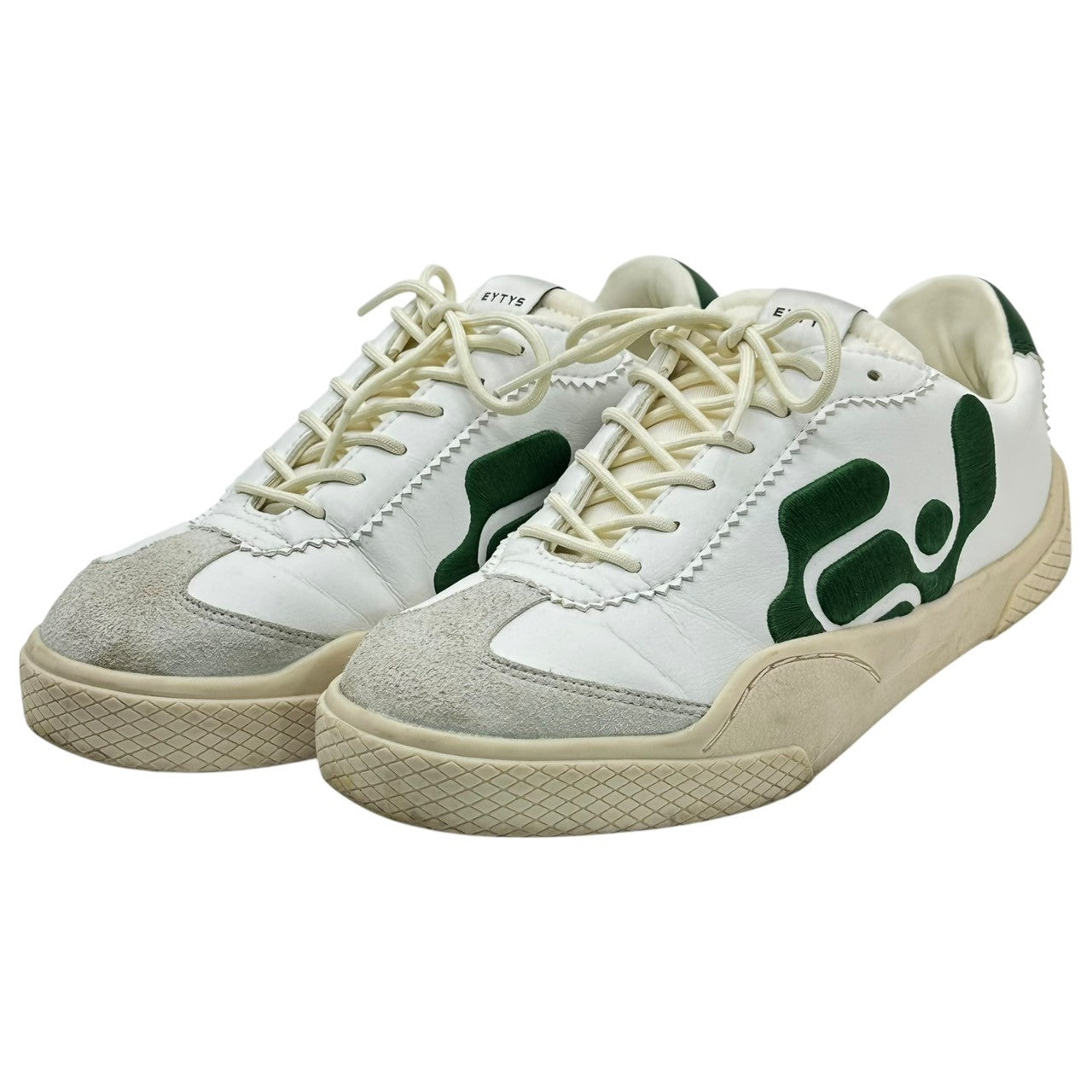 EYTYS(エイティーズ) Santos サントス 1513908 41(27cm程度) ホワイト×グリーン LOW-TOP sneakers ロゴ ローカット スニーカー