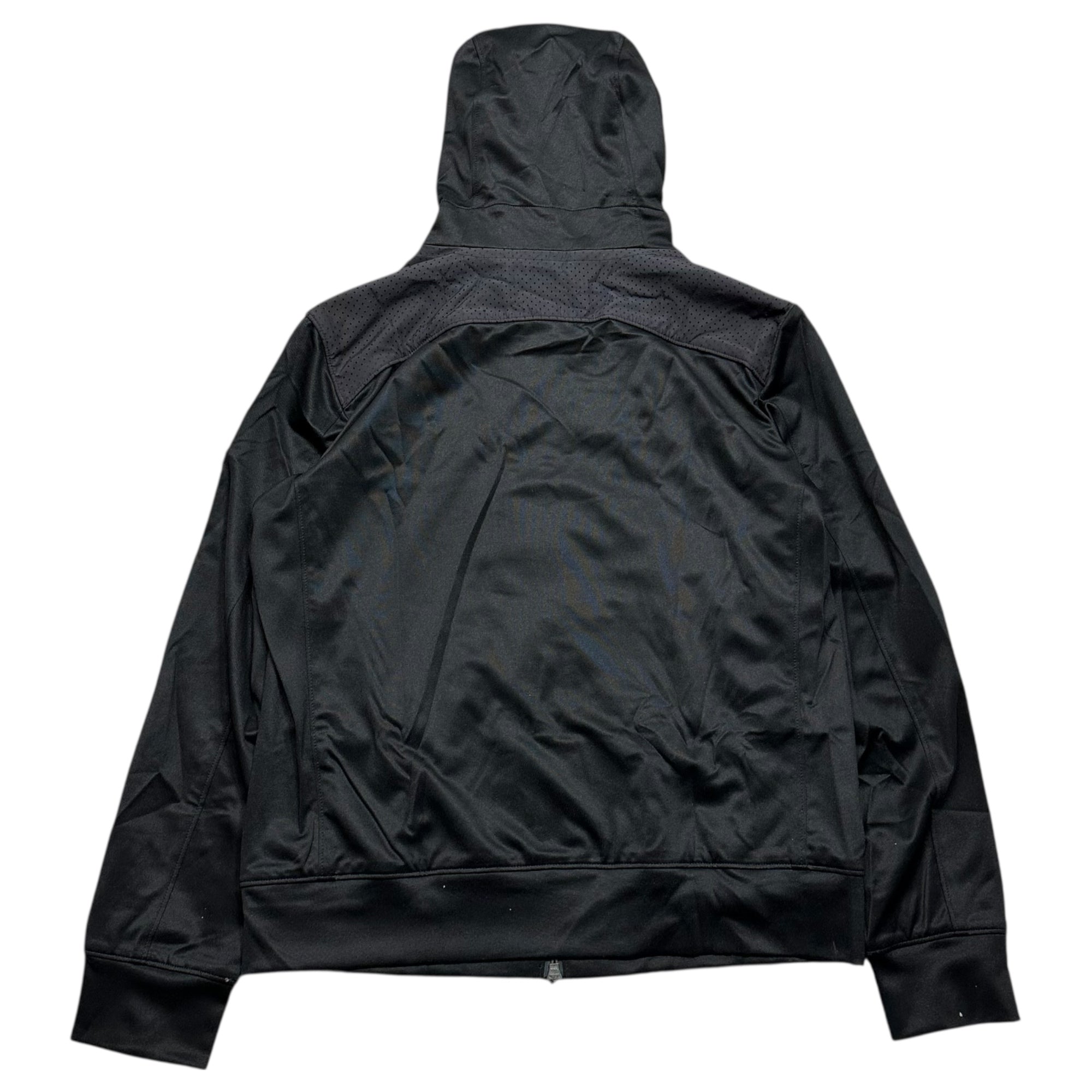 allegri(アレグリ) Sleeve Logo Mesh Zip-Up Hoodie 袖 ロゴ メッシュ ジップアップ フーディ パーカー Q1P80-300-09 48(L) ブラック