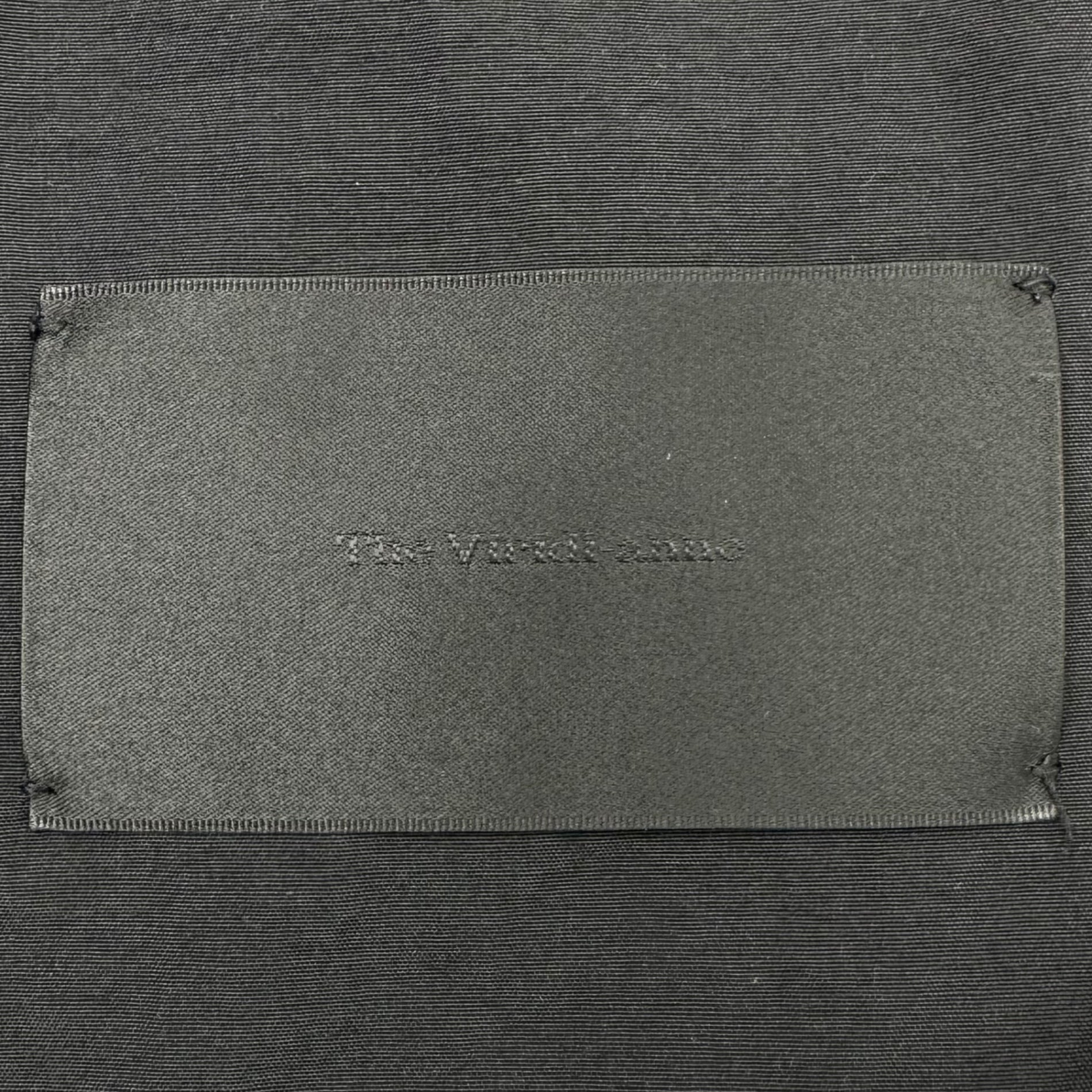 The Viridi-anne(ヴィリジアン) COTTON-NYLON PROOFED 変形 フーデッド ホワイトグース ダウン ジャケット V1-2391-06 1(S程度) ブラック