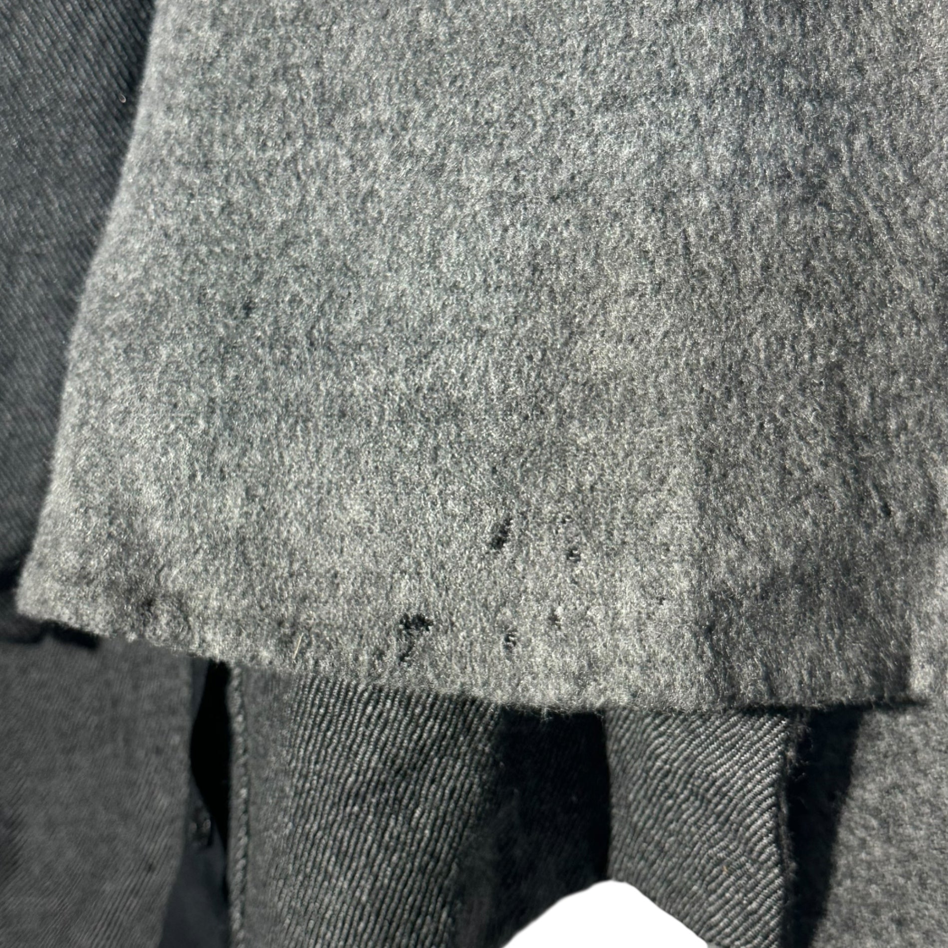 YOHJI YAMAMOTO(ヨウジヤマモト) 90's Long-sleeved wool pullover with scarf  90年代 マフラー付 長袖 ウール プルオーバー  FI-J31-109 S グレー