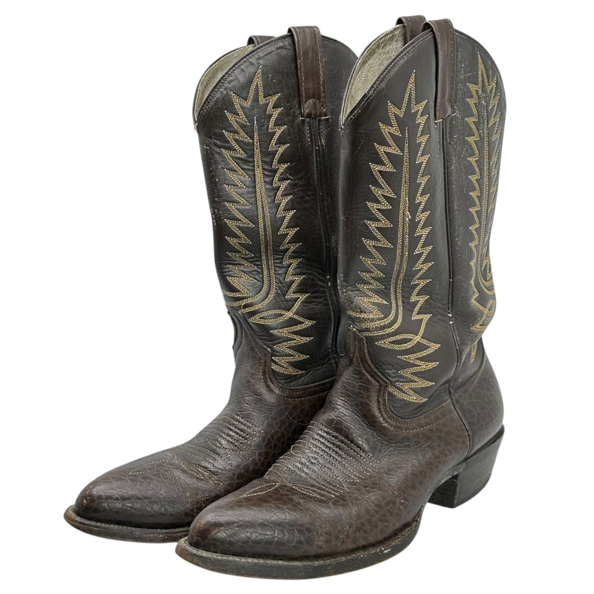 Cowtown(カウタウン) MEXICO MADE VINTAGE WESTERN BOOTS ヴィンテージ ウエスタン ブーツ D9(27cm程度) ブラウン メキシコ製