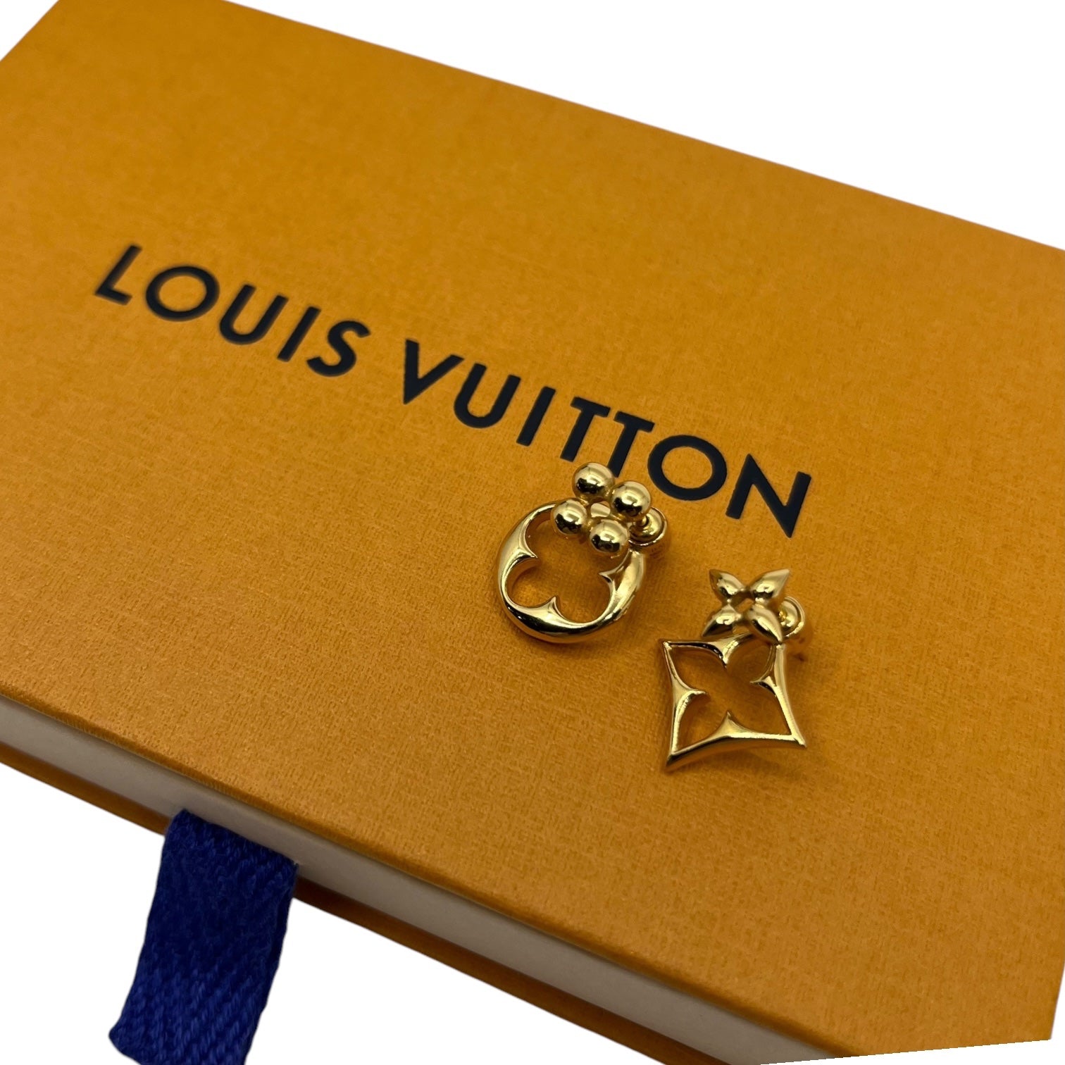 LOUIS VUITTON(ルイヴィトン) Earrings LV Flower Gram ピアス LV フラワーグラム M00770 ゴールド LE1212 ロゴ アクセサリー