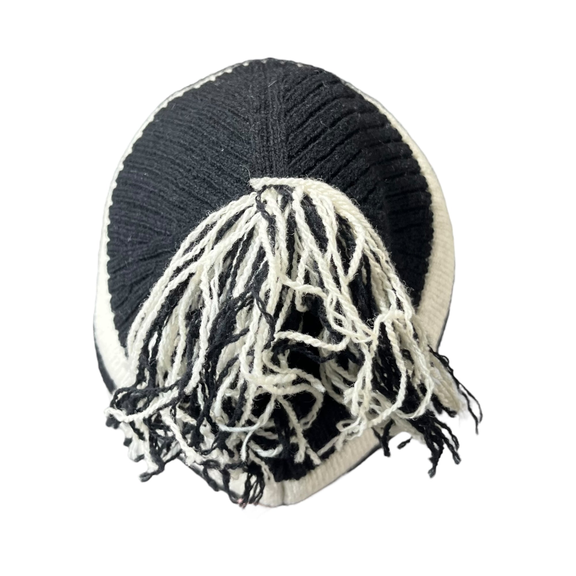 Vivienne Westwood(ヴィヴィアンウエストウッド) Reprint knit hat with ear flaps 復刻 耳当て付き ニット帽 FREE アイボリー×ブラック 正規タグ付属