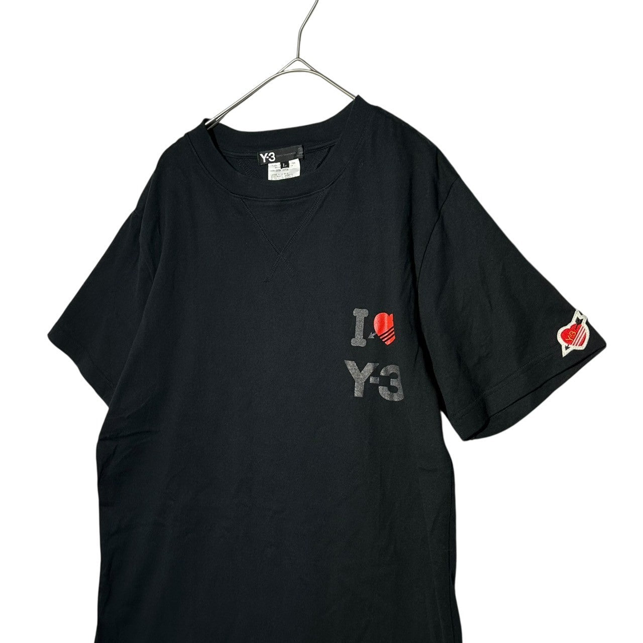 Y-3(ワイスリー) ”I LOVE Y-3” LOGO S/S Tee 半袖 ロゴ Tシャツ Y3-T92-190 L ブラック