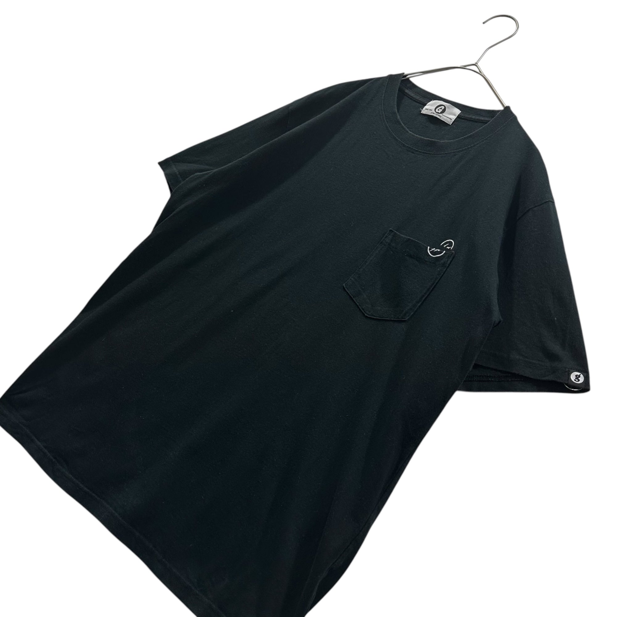 GOODENOUGH(グッドイナフ) 2015's fragment design Pocket S/S T-Shirt  ポケット 半袖 Tシャツ 表記消(L程度) ブラック×ホワイト