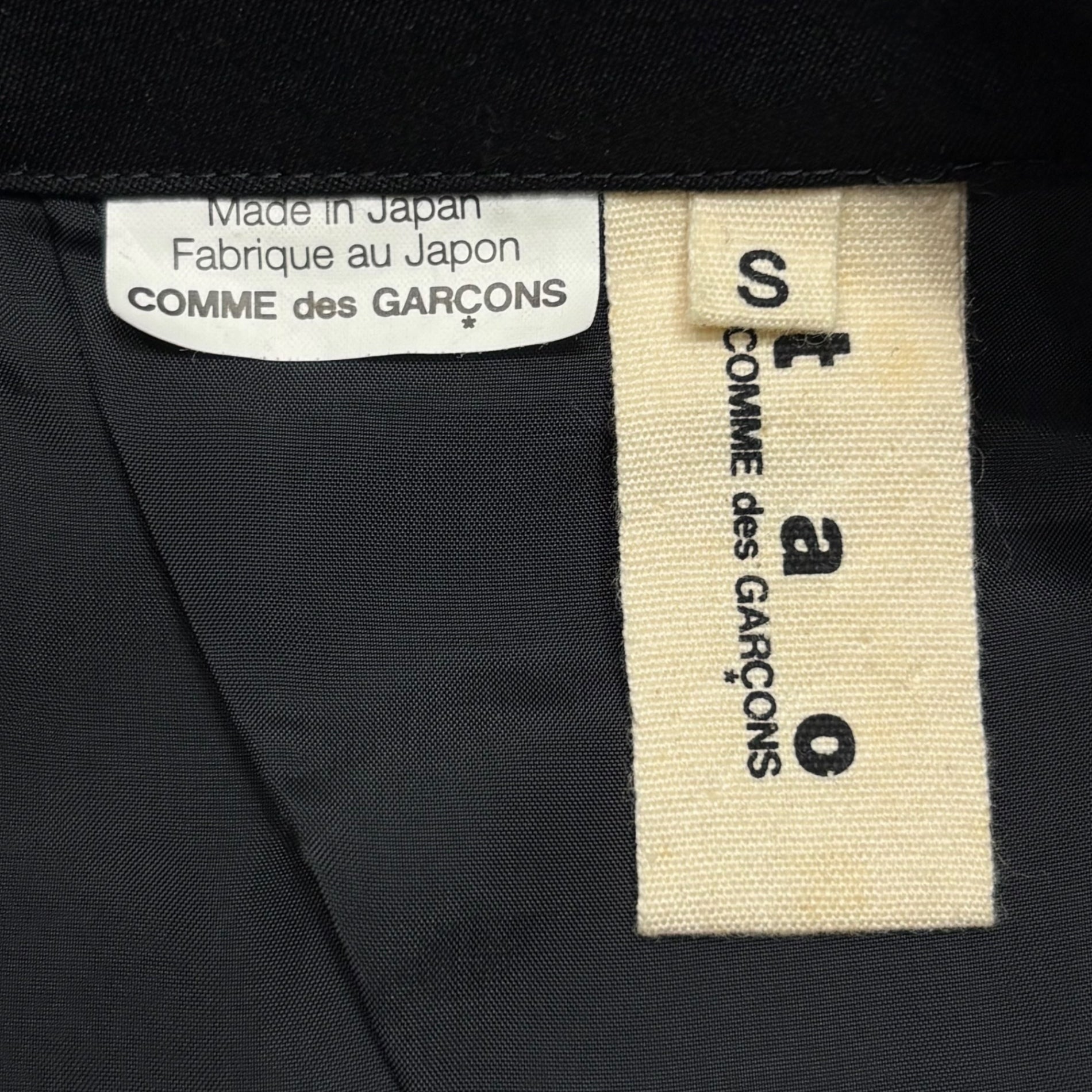 TAO COMME des GARCONS(タオコムデギャルソン) 07SS Big Ribbon Decorative Wool Short-Length Jacket ビッグリボン 装飾 ウール ショートレングス ジャケット  3S-J004 S ブラック AD2006