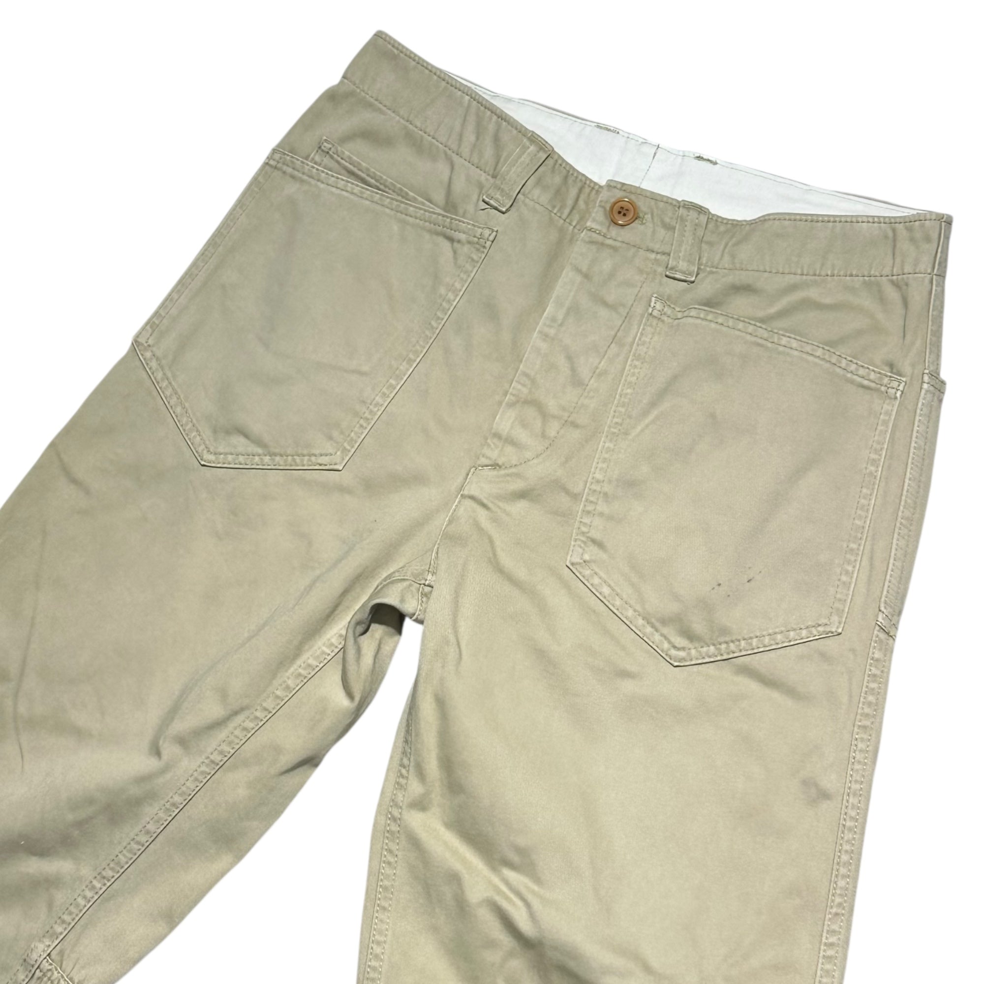 COMME des GARCONS HOMME(コムデギャルソンオム) 09AW Front Pocket Straight Chino Pants フロントポケット ストレート チノパン パンツ HD-P018 S ベージュ AD2009