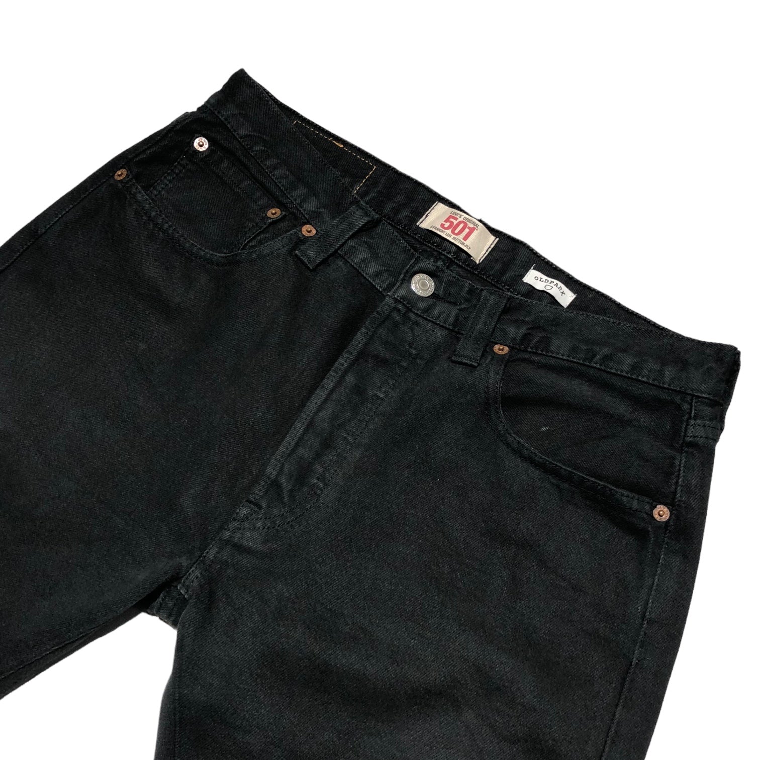 OLDPARK(オールドパーク) LEVI'S REMAKE DENIM PANTS リーバイス リメイク デニム パンツ M ブラック ステッチ