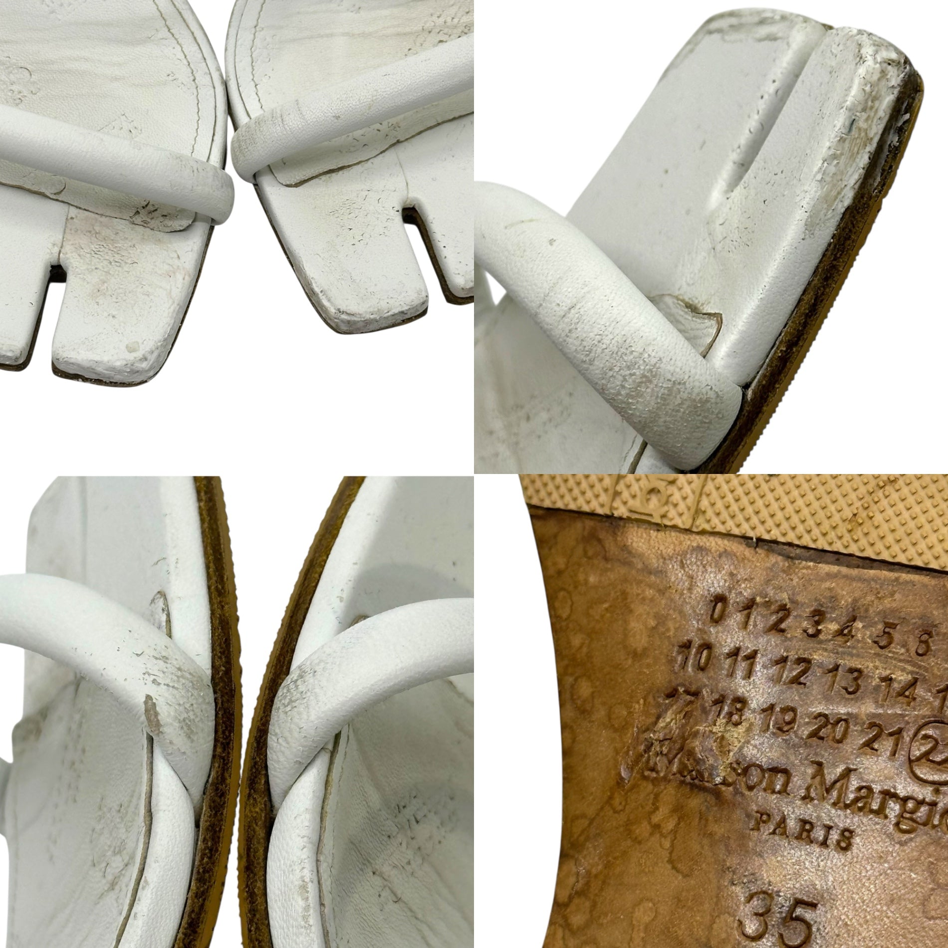 MAISON MARGIELA(メゾンマルジェラ) 20SS TABI Heel sandals 足袋 ヒール サンダル 35(22~22.5cm程度) ホワイト ミュール