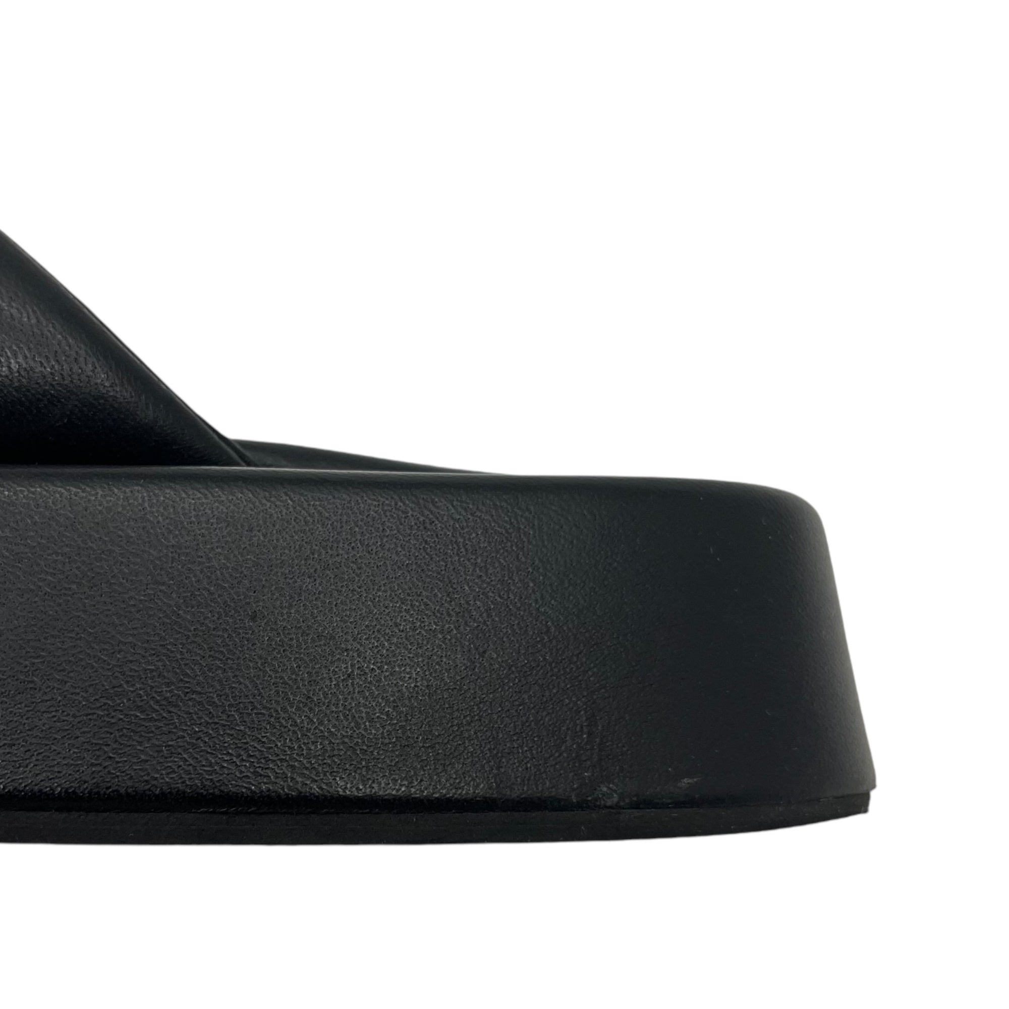 FABIO RUSCONI(ファビオルスコーニ) cross belt footbed sandals クロス ベルト フットベッド サンダル F42104 BL-010 37(23.5-24.0cm) ブラック 参考定価35,200円(税込)