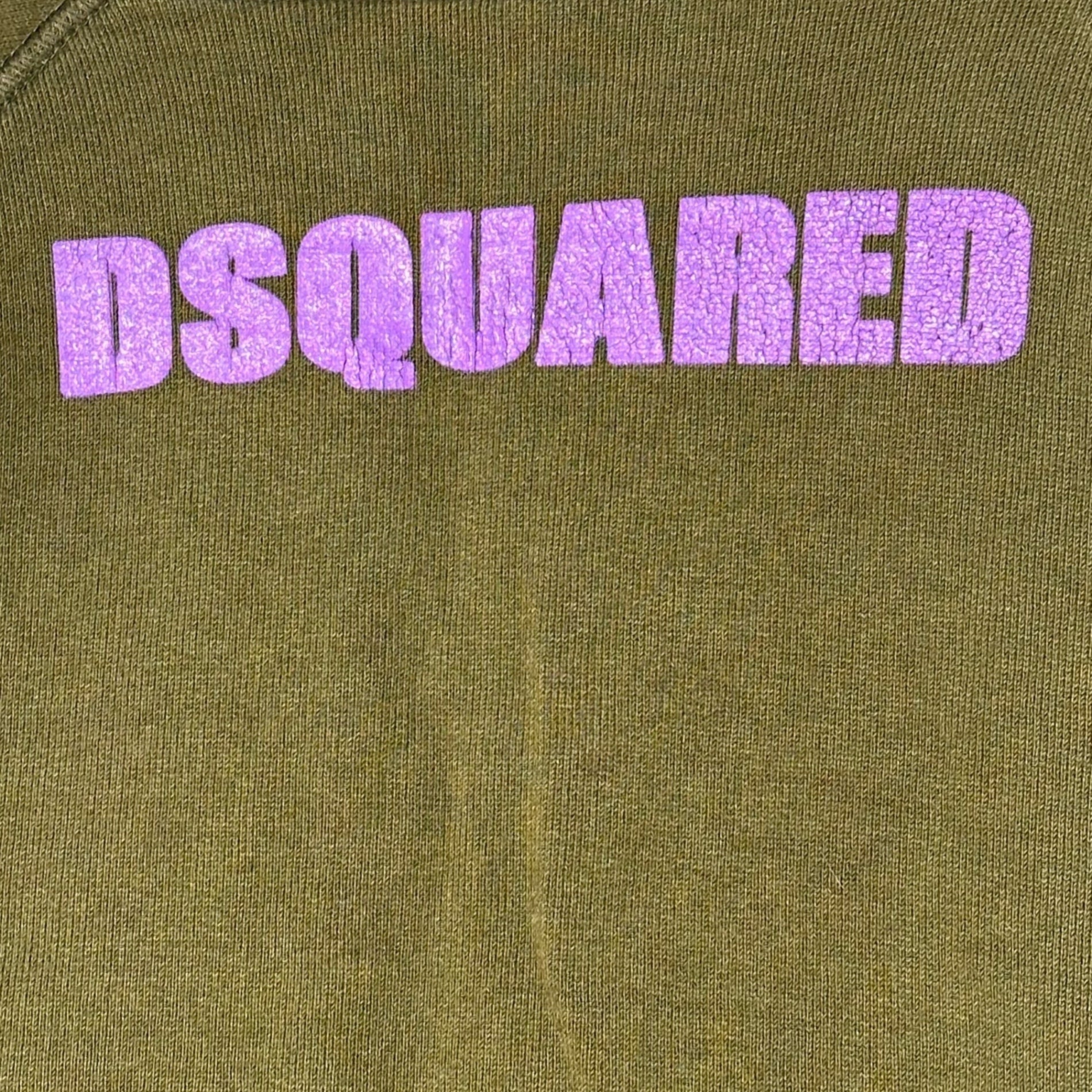 DSQUARED2(ディースクエアード) Long Sleeve Printed Sweatshirt 長袖 プリント スウェット 71 XM562 XS カーキ