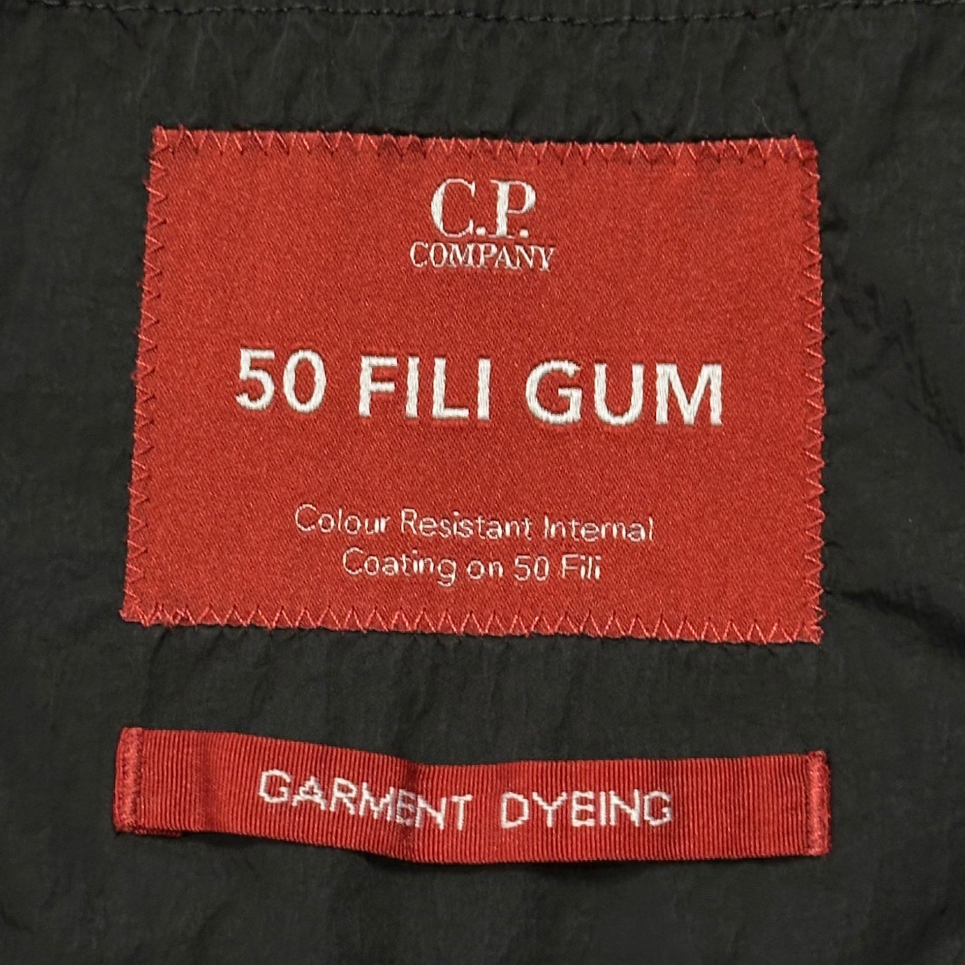 C.P.COMPANY(シーピーカンパニー) 2022SS 50 FILI GUM GOGGLE JACKET ガーメントダイ ゴーグル ジャケット 12CMOW209A 48 ブラック