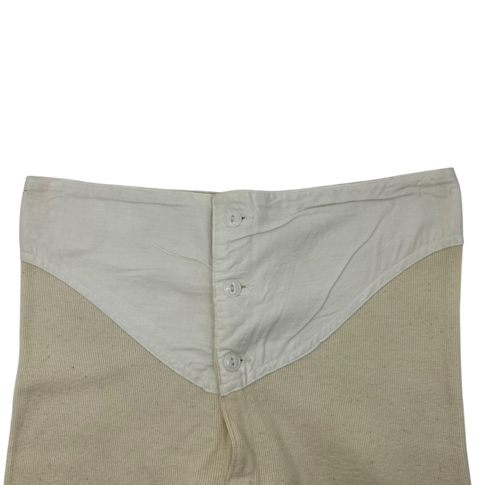 VINTAGE(ヴィンテージ) 40's DEADSTOCK cotton wool drawers pants US.ARMY コットンとウールのドロワーズパンツ L～LL程度 ホワイト