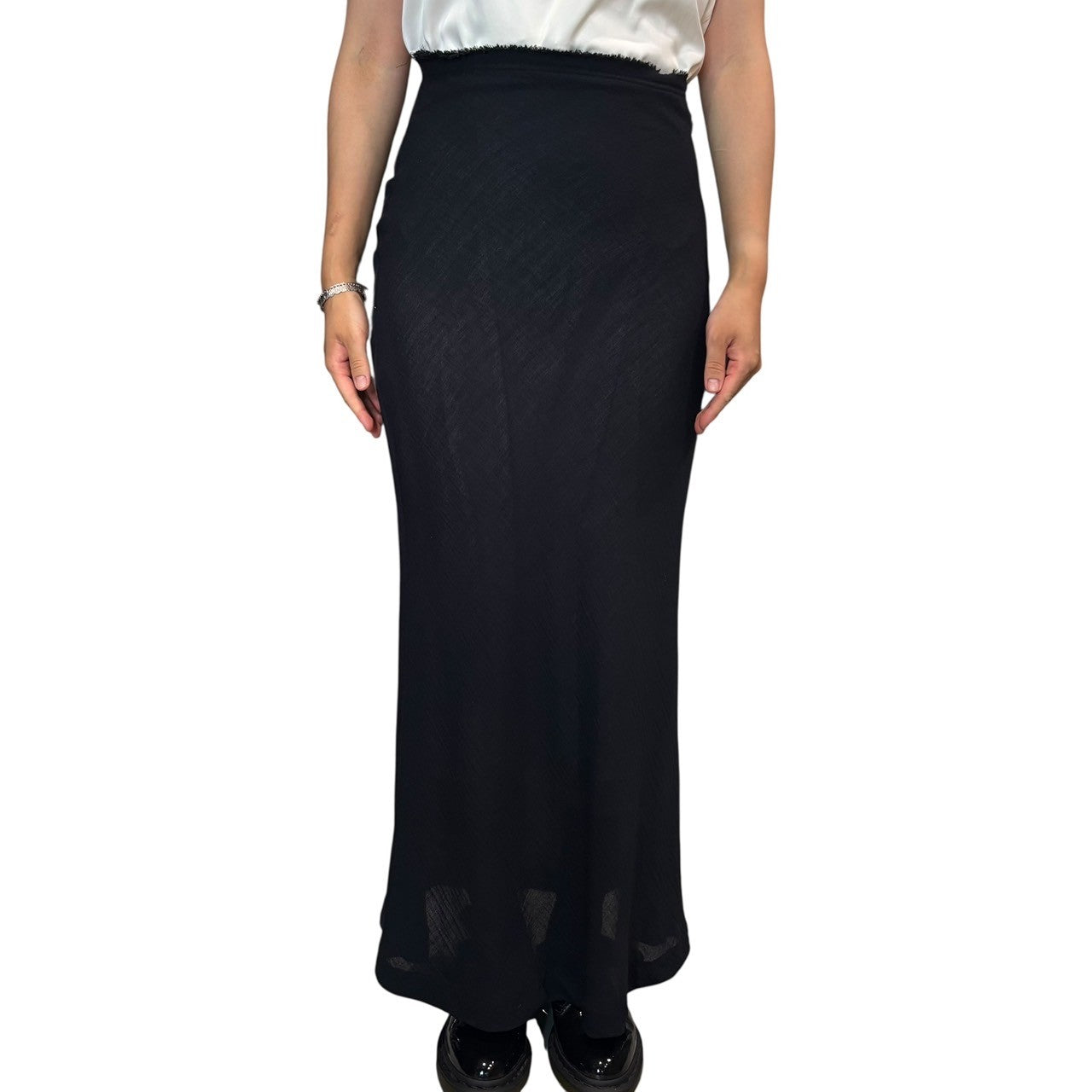 COMME des GARCONS(コムデギャルソン) 93AW Wool Long Tight Skirt ウール ロング タイト スカート GS-10010 S ブラック AD1993