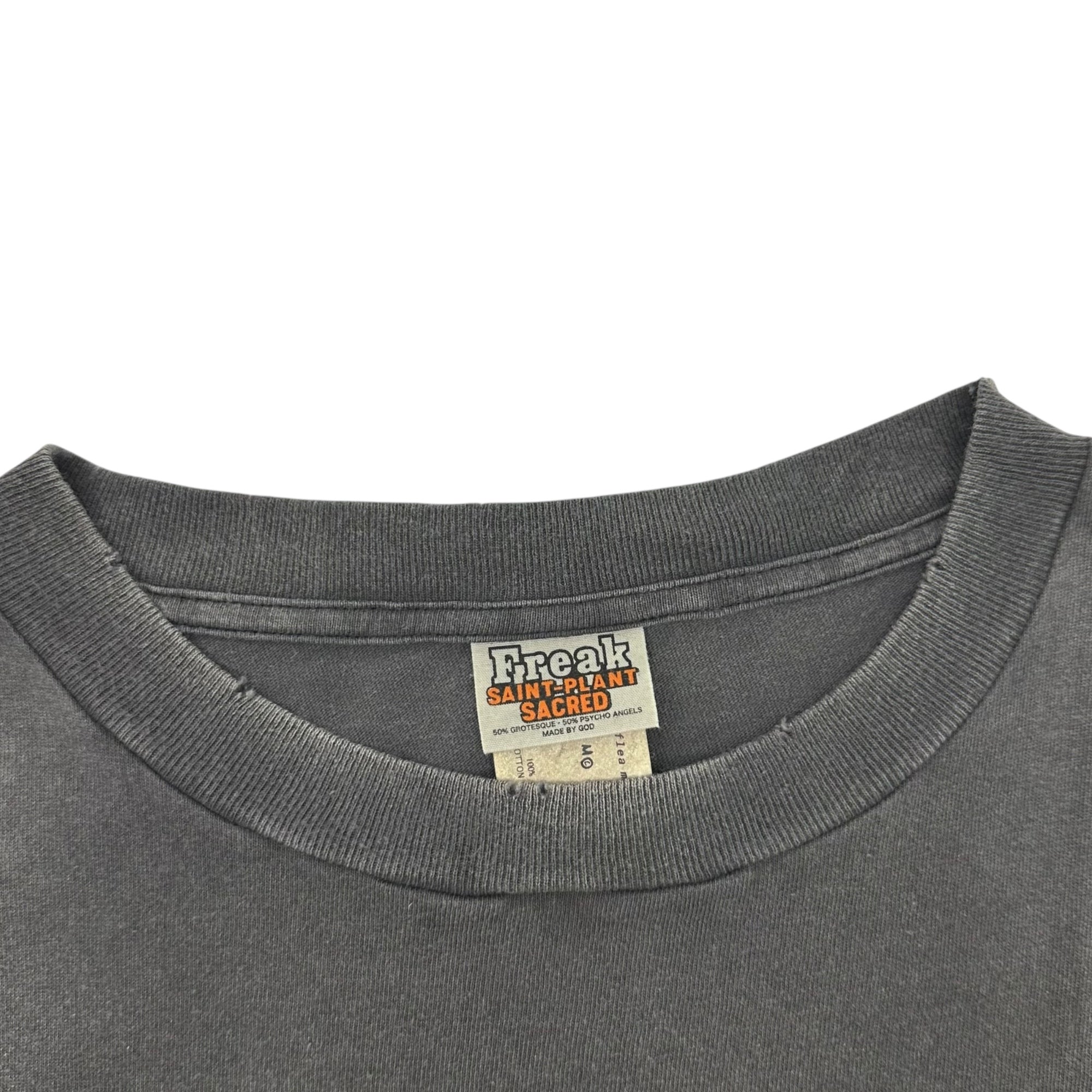 SAINT MICHAEL(セントマイケル) 24AW × Cactus Plant Flea Market CP_SS TEE/ SMILE / BLACK  スマイル プリント Tシャツ SM-YS1-0000-C01 XXL ブラック