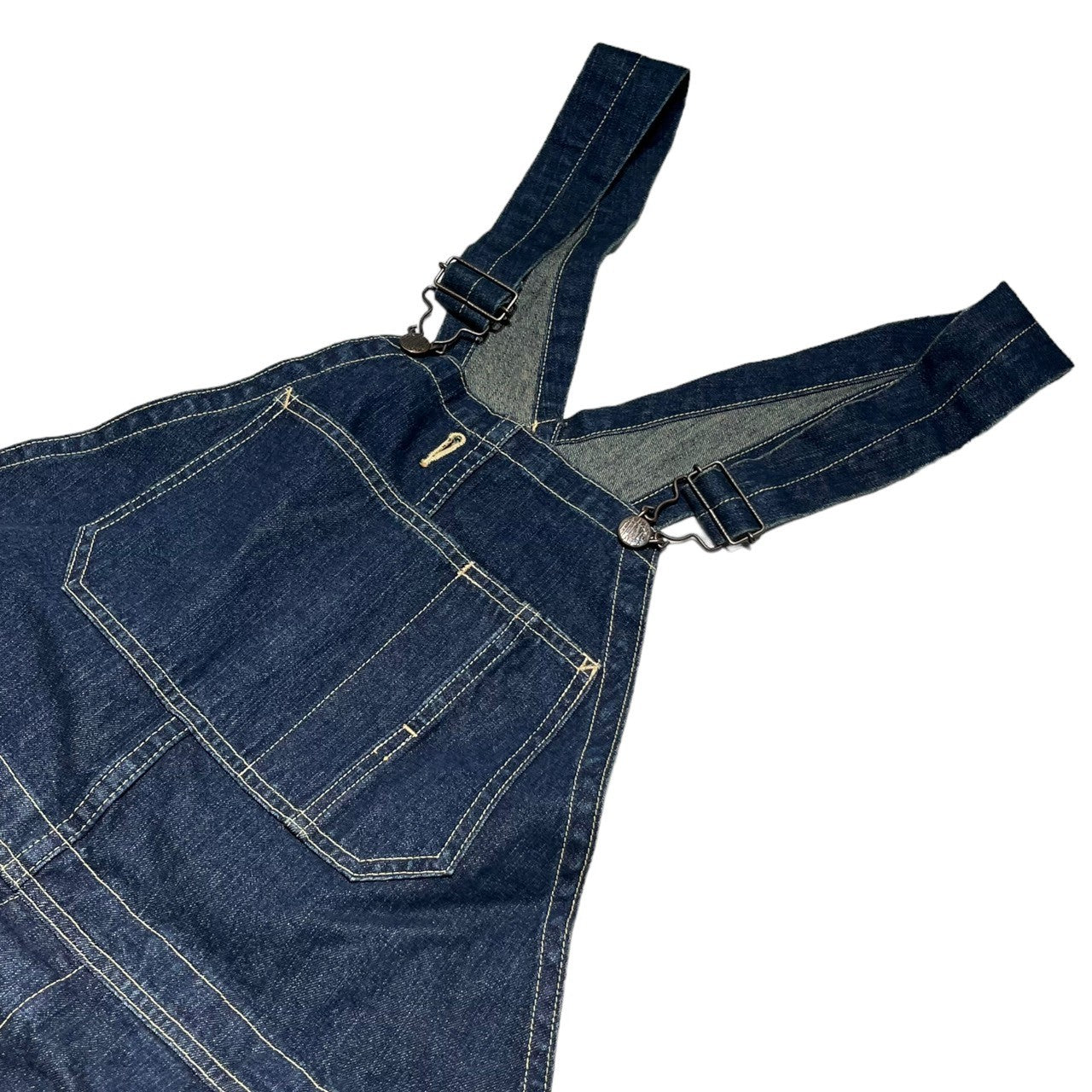 A BATHING APE(アベイシングエイプ) 00's Logo patch denim overalls ロゴ パッチ デニム オーバーオール L インディゴ Y2K