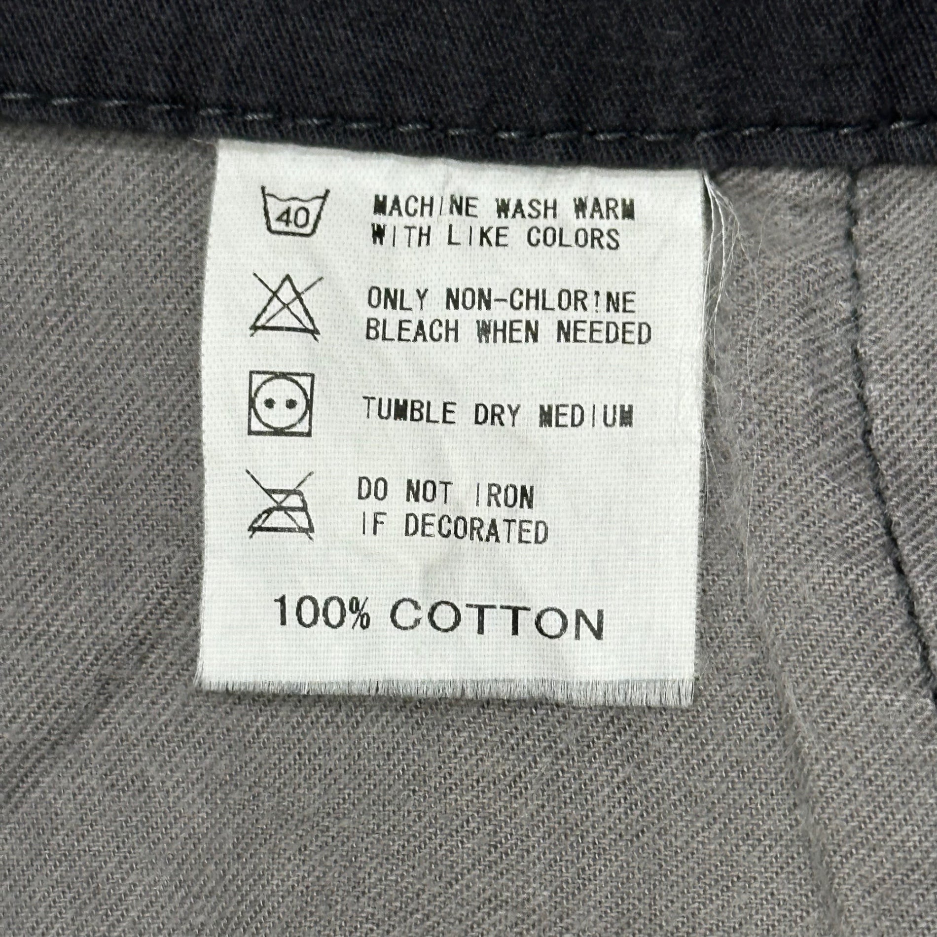 GOODENOUGH(グッドイナフ) 90~00's Drawstring Hem Cotton Pants 裾 ドローコード コットン パンツ L グレー 90年後半～2000年初期 アーカイブ