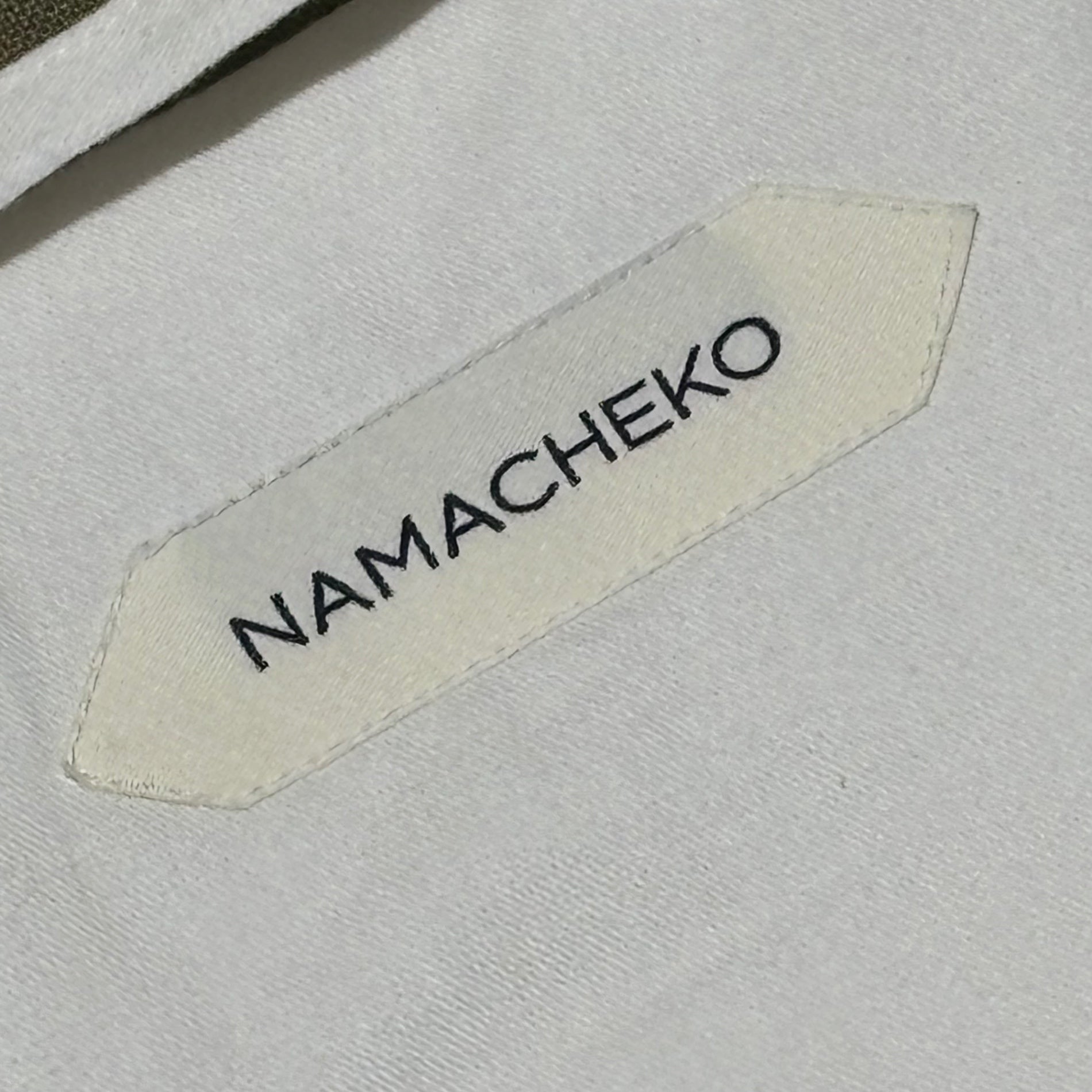 NAMACHEKO(ナマチェコ) Linen Cotton Stand Collar Coat リネン コットン ステンカラー コート XS オリーブ