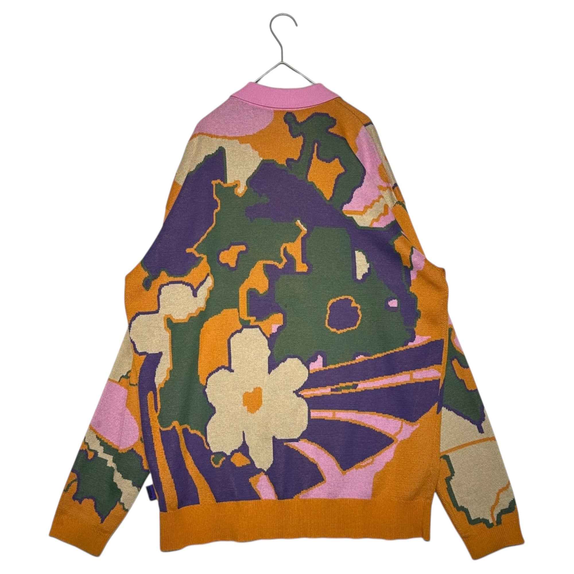 PUMA×PAM(プーマ×パム) 22AW M P.A.M. KNITTED LONGSLEE 長袖 ニット ポロ シャツ 536004-66 M マルチ