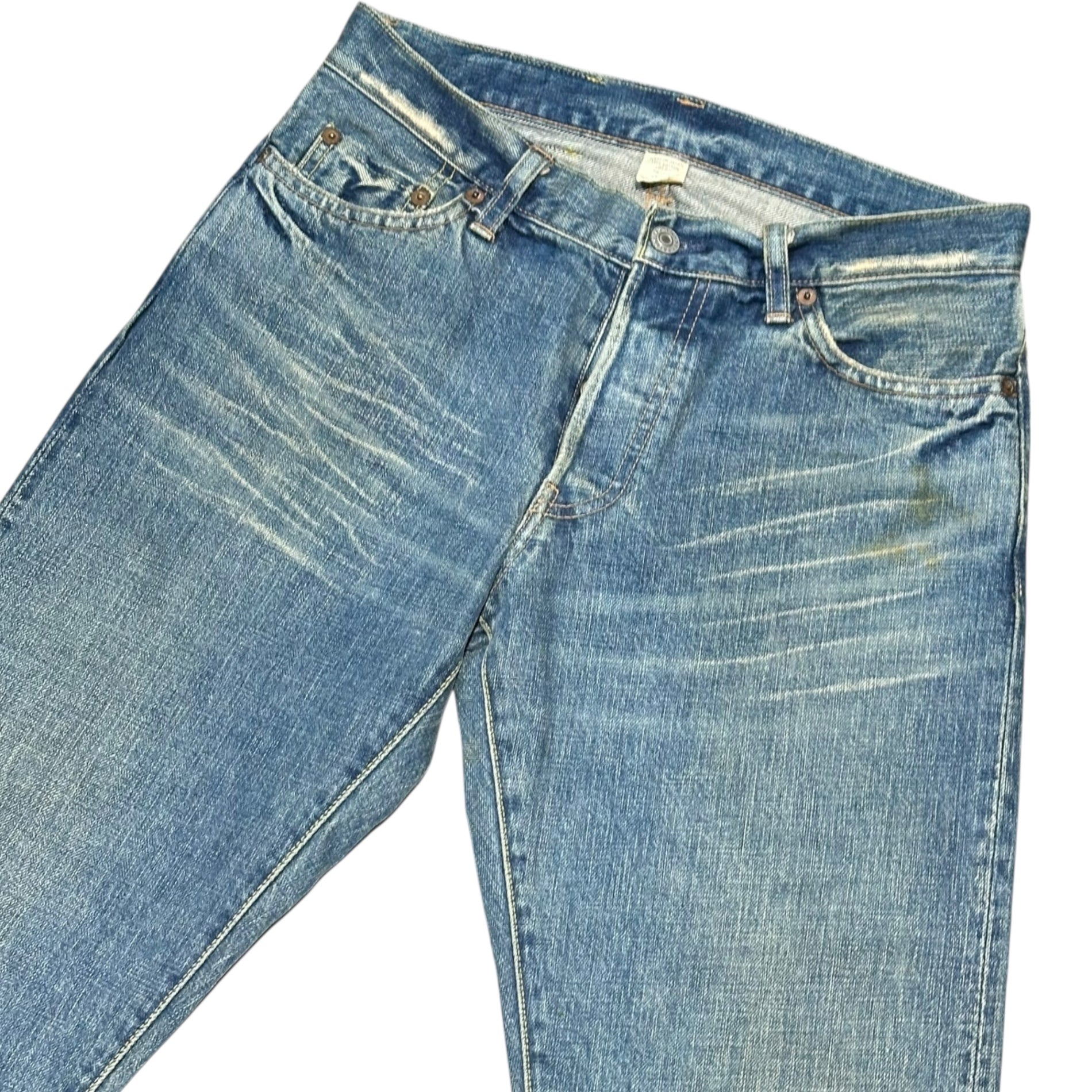 RRL(ダブルアールエル) Vintage-Washed Denim Pants ヴィンテージ 加工 デニム パンツ W28 インディゴ