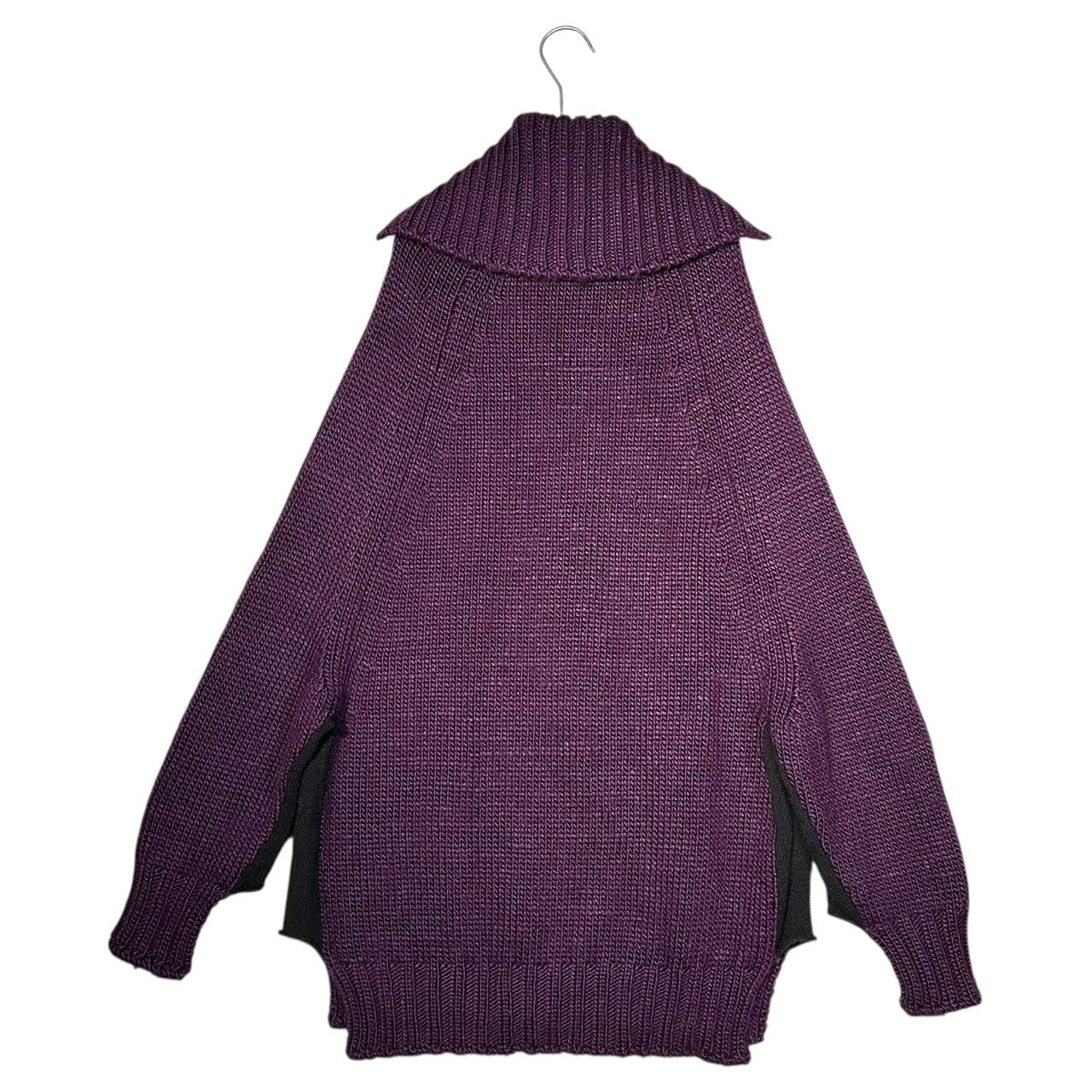 YOHJI YAMAMOTO(ヨウジヤマモト) Old High Neck Low Gauge Long Sleeve Wide Knit オールド ハイネック ローゲージ 長袖 ワイド ニット FV-K48-168 3(L程度) パープル