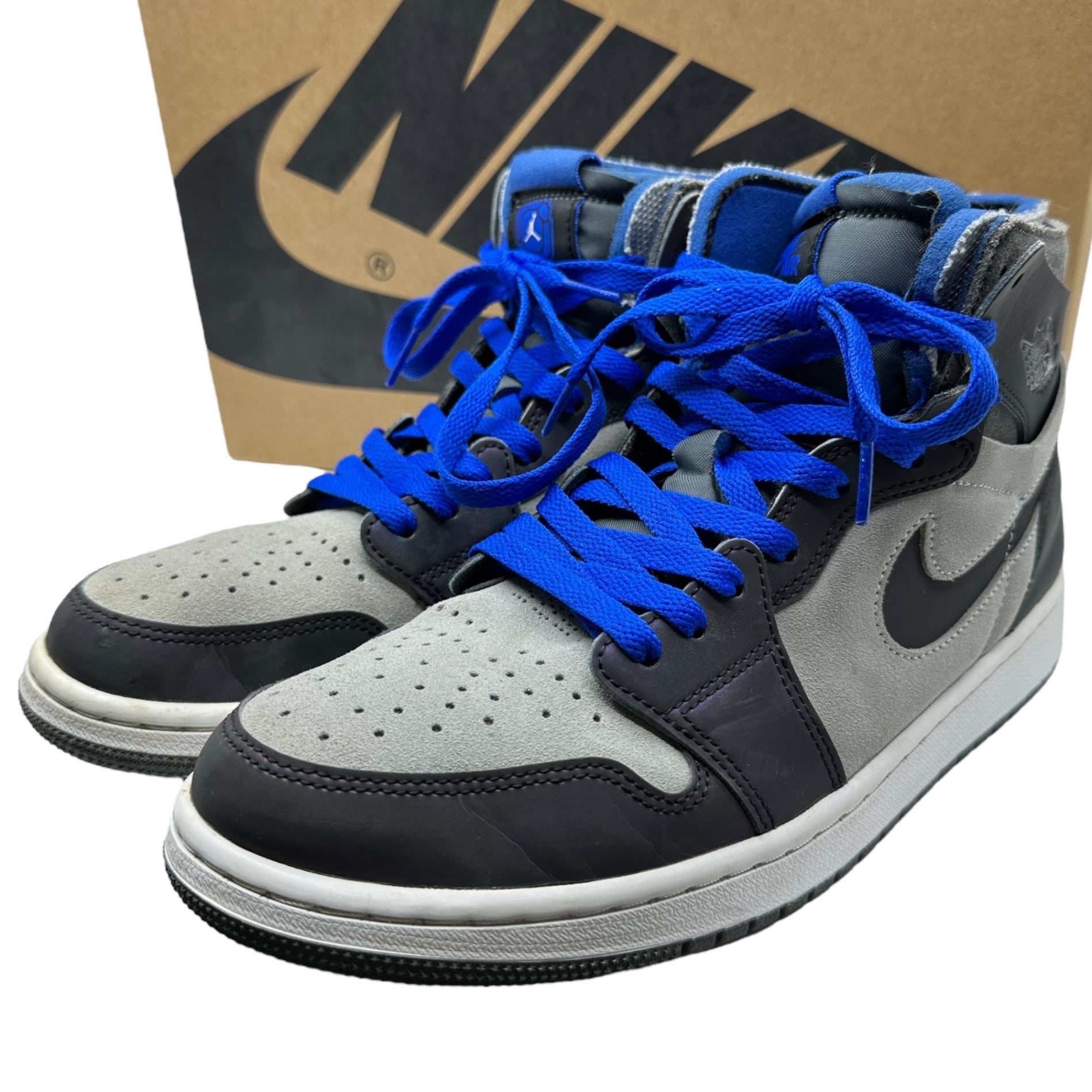 NIKE(ナイキ) ×League of Legends AIR JORDAN1 ZOOM CMFT E‐SPORT リーグレジェンド エアジョーダン1 ズーム ハイカットスニーカー DD1453-001 27.5cm グレー