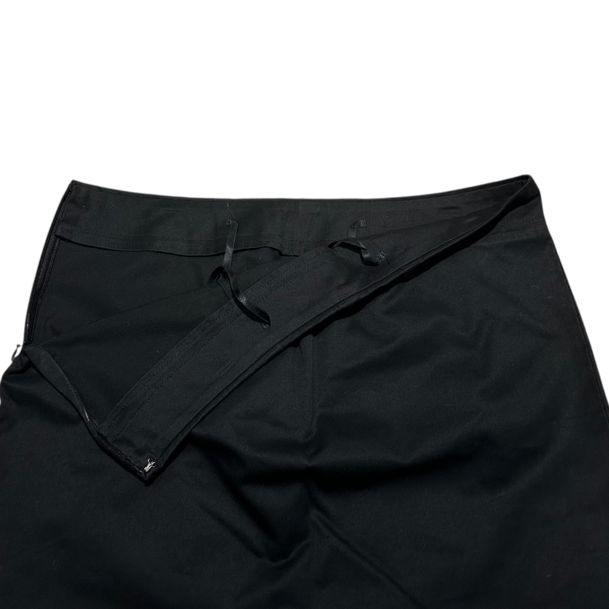 YOHJI YAMAMOTO(ヨウジヤマモト) Cotton Twill Long Tight Skirt コットン ツイル ロング タイトスカート FZ-S30-015 2(M程度) ブラック