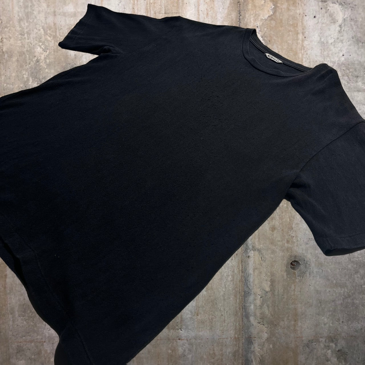 AURALEE(オーラリー) シルクビッグTシャツ 3(Sサイズ程度) ブラック