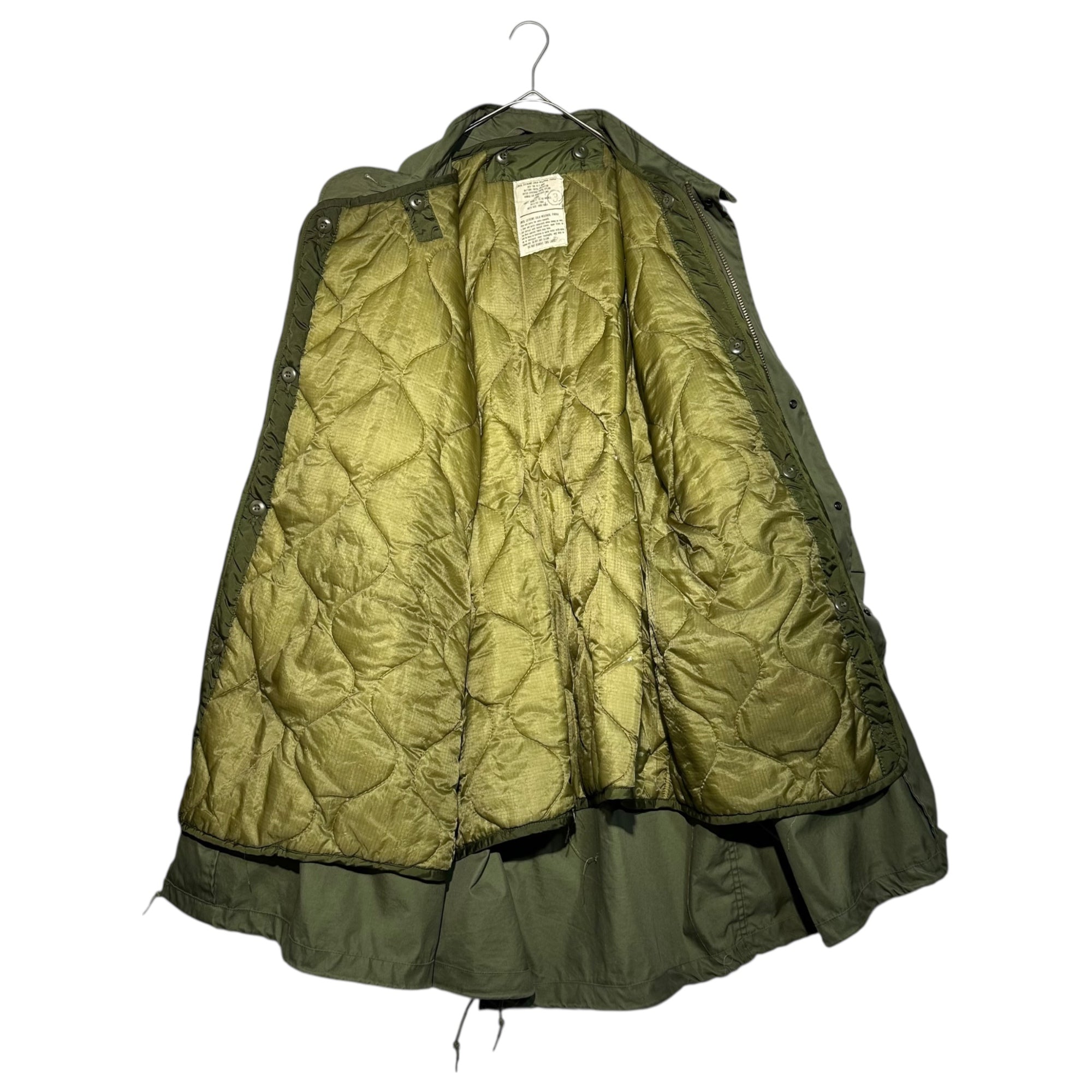 US ARMY(アメリカ軍) 80's M-65 EXTREME COLD WEATHER PARKA フィッシュテール モッズコート 8415-00-782-3220 X-LARGE オリーブ 80年代 別年代ライナー付 ヴィンテージ ミリタリー VANDERBILT SHIRT CO製