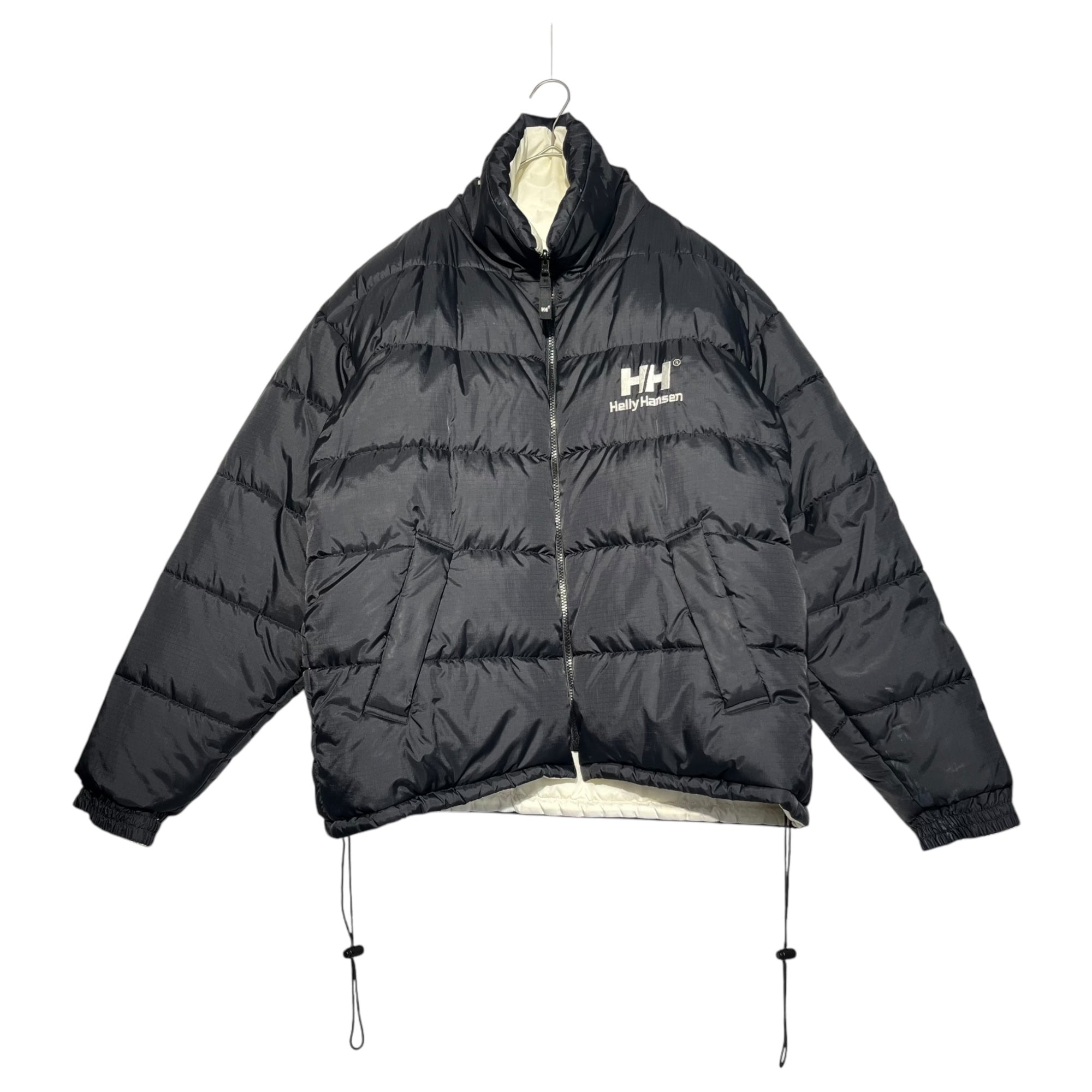 HELLY HANSEN(ヘリーハンセン) Reversible logo down jacket リバーシブル ロゴ ダウン ジャケット ZN19800 L ブラック×ホワイト