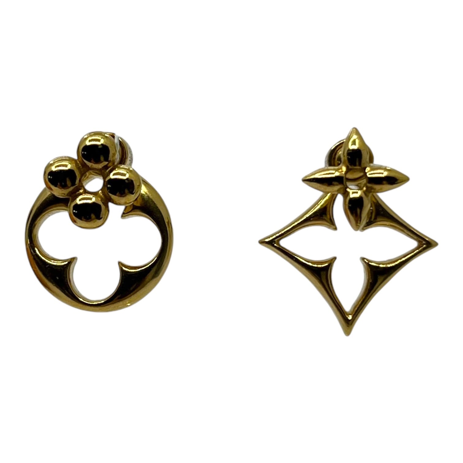 LOUIS VUITTON(ルイヴィトン) Earrings LV Flower Gram ピアス LV フラワーグラム M00770 ゴールド  LE1212 ロゴ アクセサリー