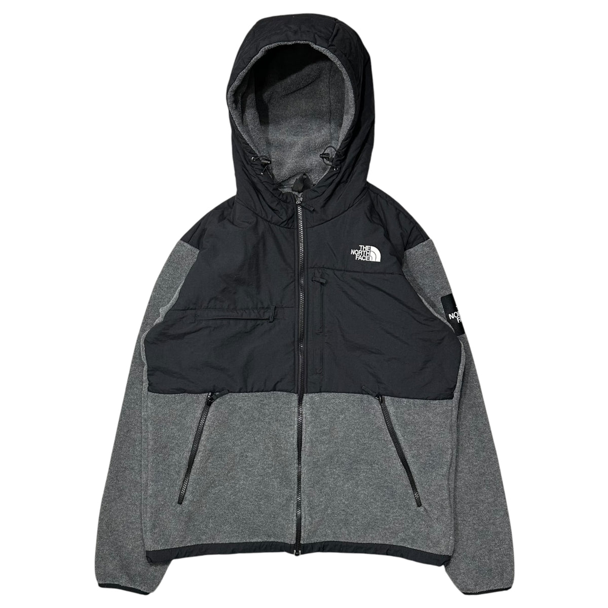 THE NORTH FACE(ノースフェイス) Denali Hoodie デナリ フーディ NA61632 XL グレー×ブラック フリース ジャケット