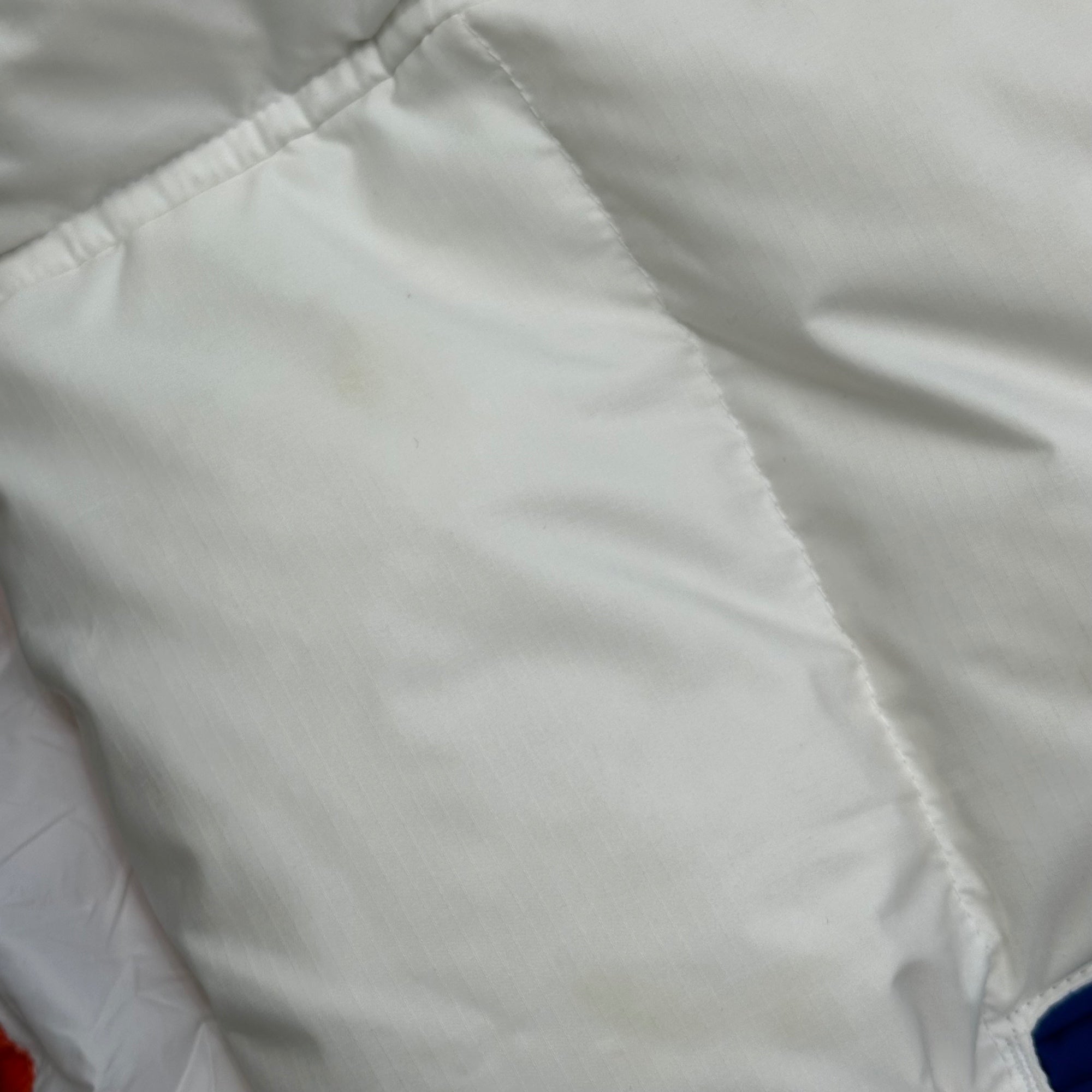 POLO RALPH LAUREN(ポロラルフローレン) Water Repellent Down Hooded Jacket ウォーター リペラント ダウン フーデッド ジャケット S ホワイト×マルチ