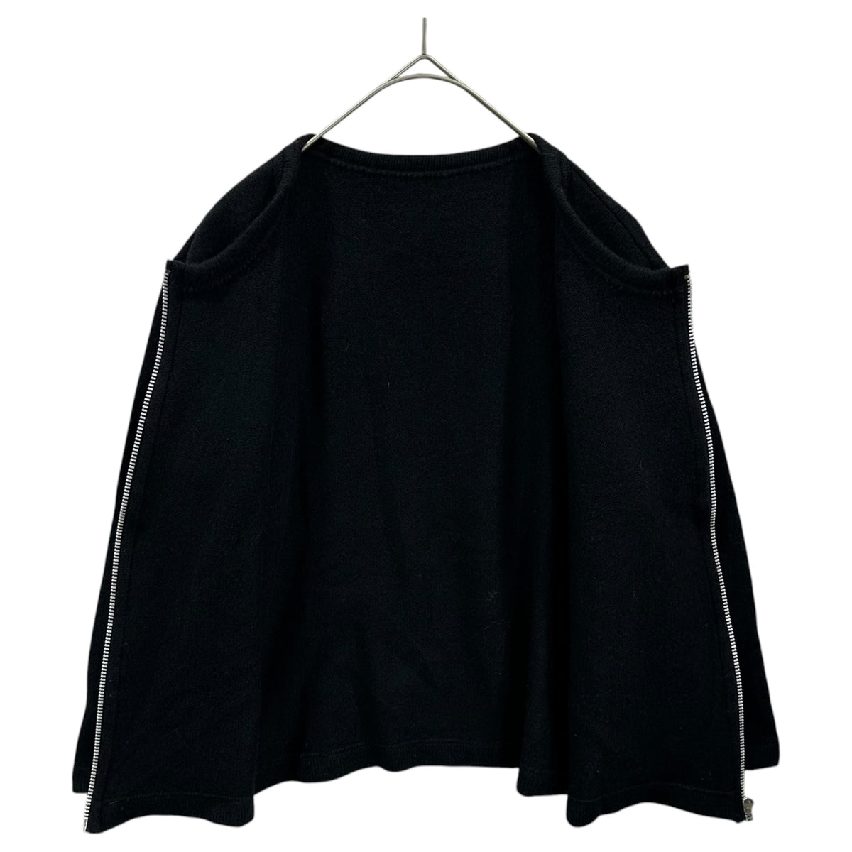 COMME des GARCONS(コムデギャルソン) 2000AW Zip Up Wool Knit Cardigan ジップアップ ウール ニット カーディガン GT-040470 FREE ブラック AD2000 00s アーカイブ