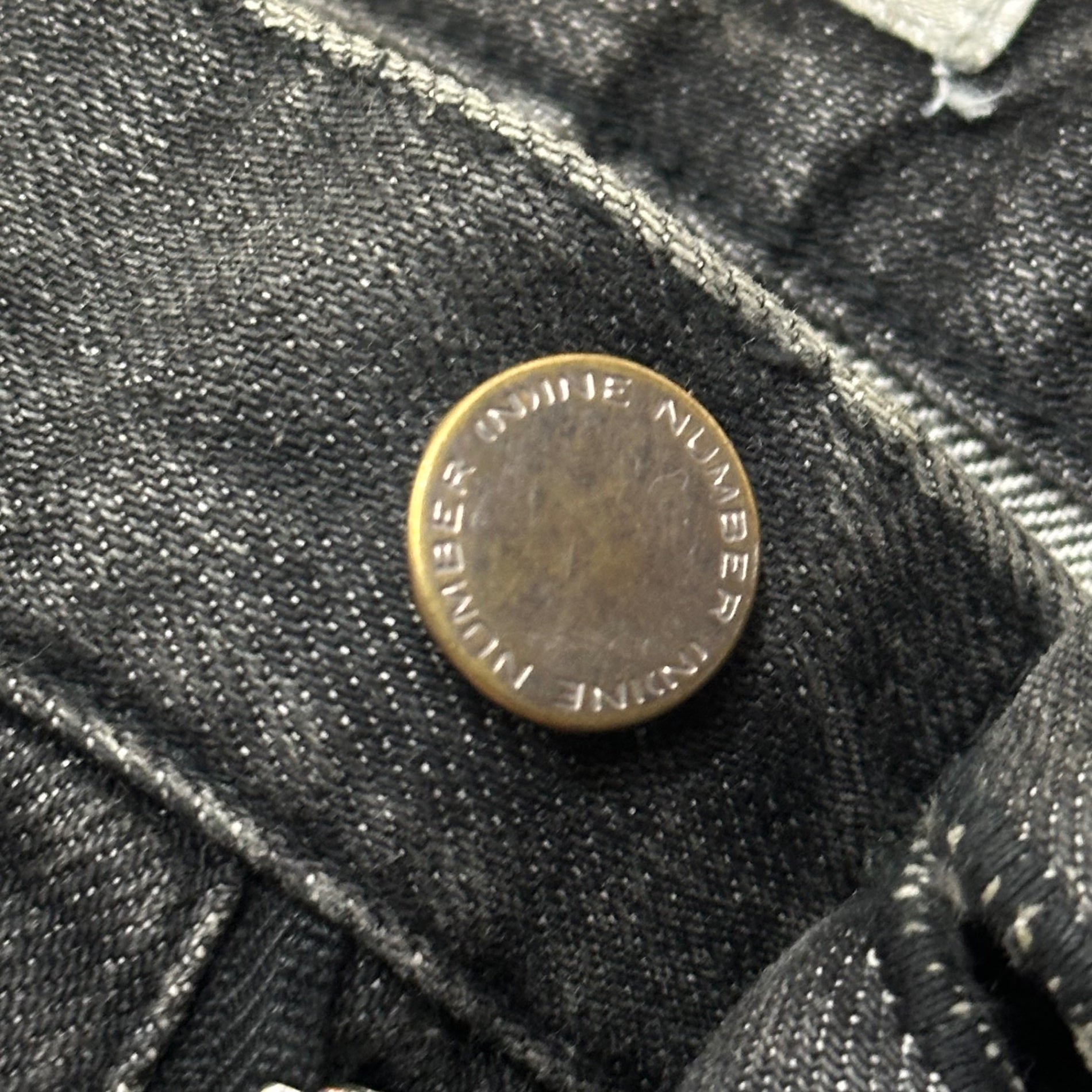 NUMBER (N)INE(ナンバーナイン) 2001AW "STANDARDS" GRANGE DENIM PANTS スタンダード期 グランジ デニム パンツ 2×30 ブラック 00's