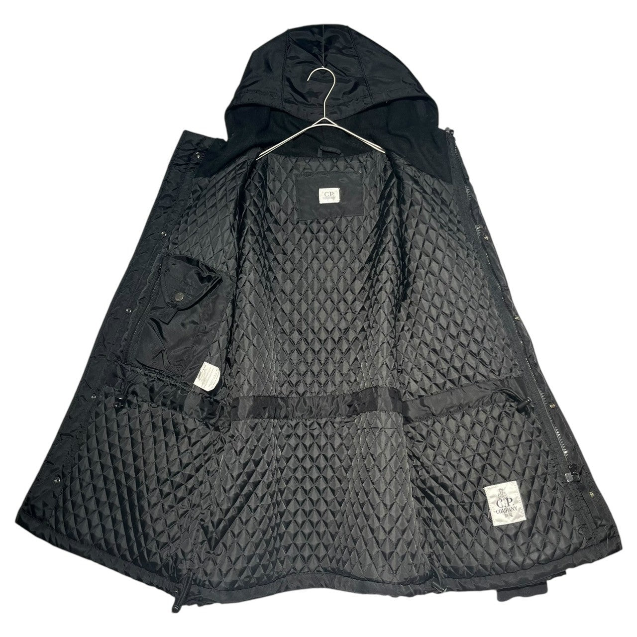 C.P.COMPANY(シーピーカンパニー) 07AW nylon tech jacket ナイロン テック ジャケット 47184360 M ブラック マウンテンパーカー 00's