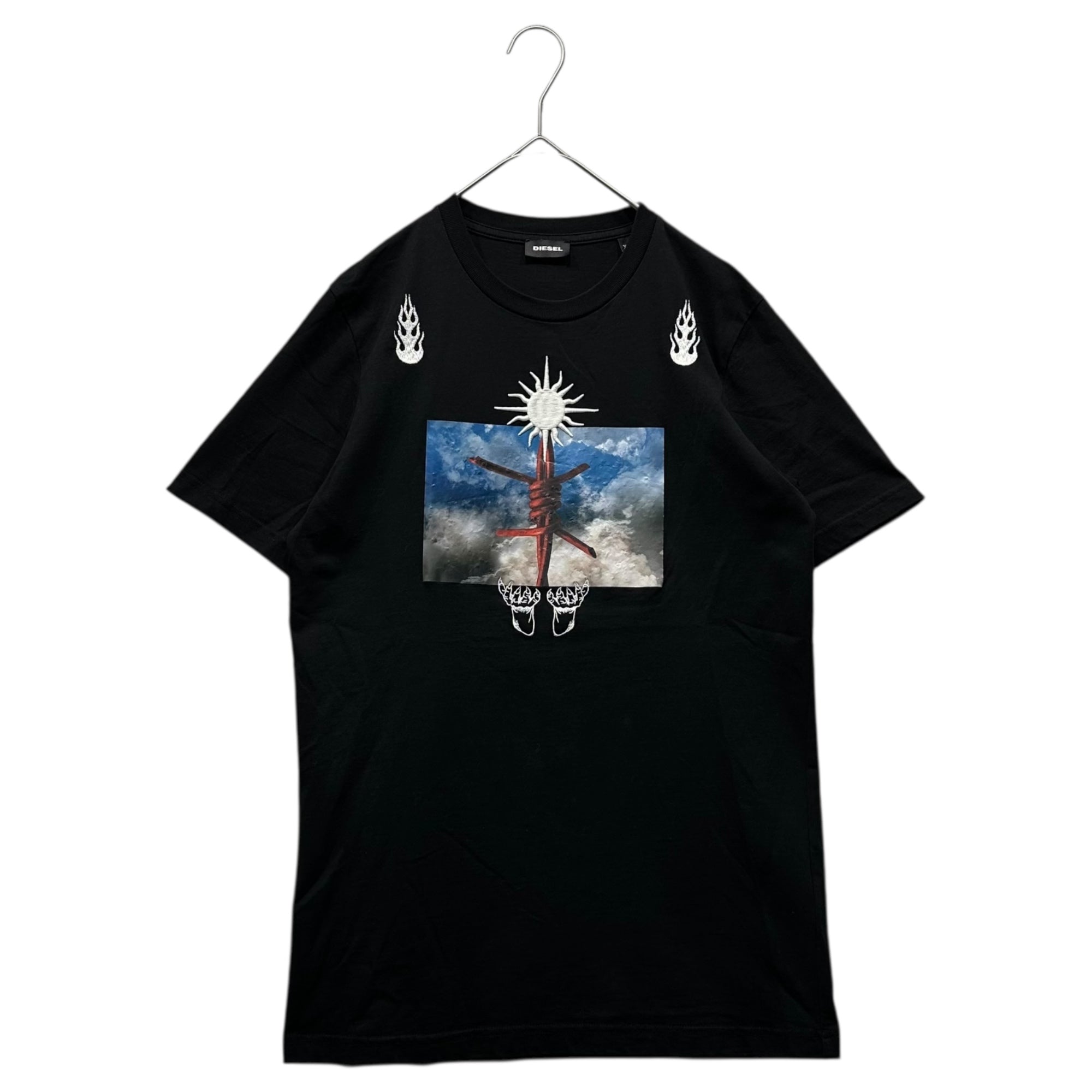 DIESEL(ディーゼル) Graphic Print Embroidered Short-Sleeve T-Shirt