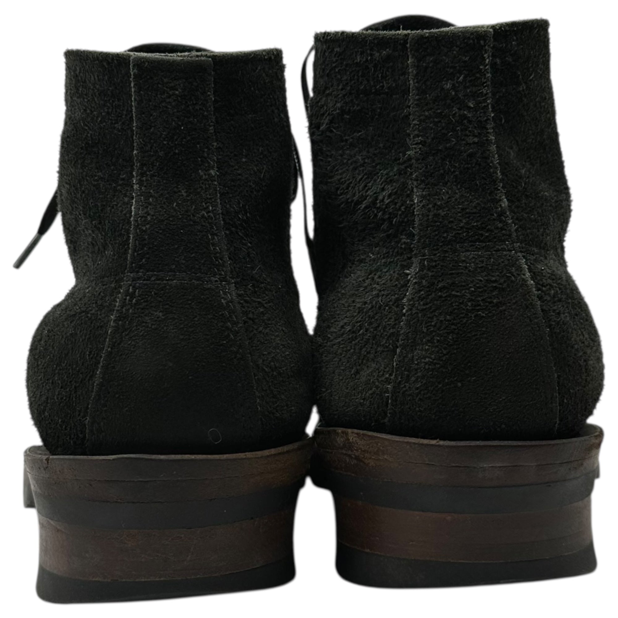 WHITE’S BOOTS(ホワイツブーツ) Semi-dress Lace-up Boots セミドレス レースアップ ブーツ スウェード スエード 9 1/2 E(27.5~28.0cm程度) ブラック スウェード × レザー コンビ