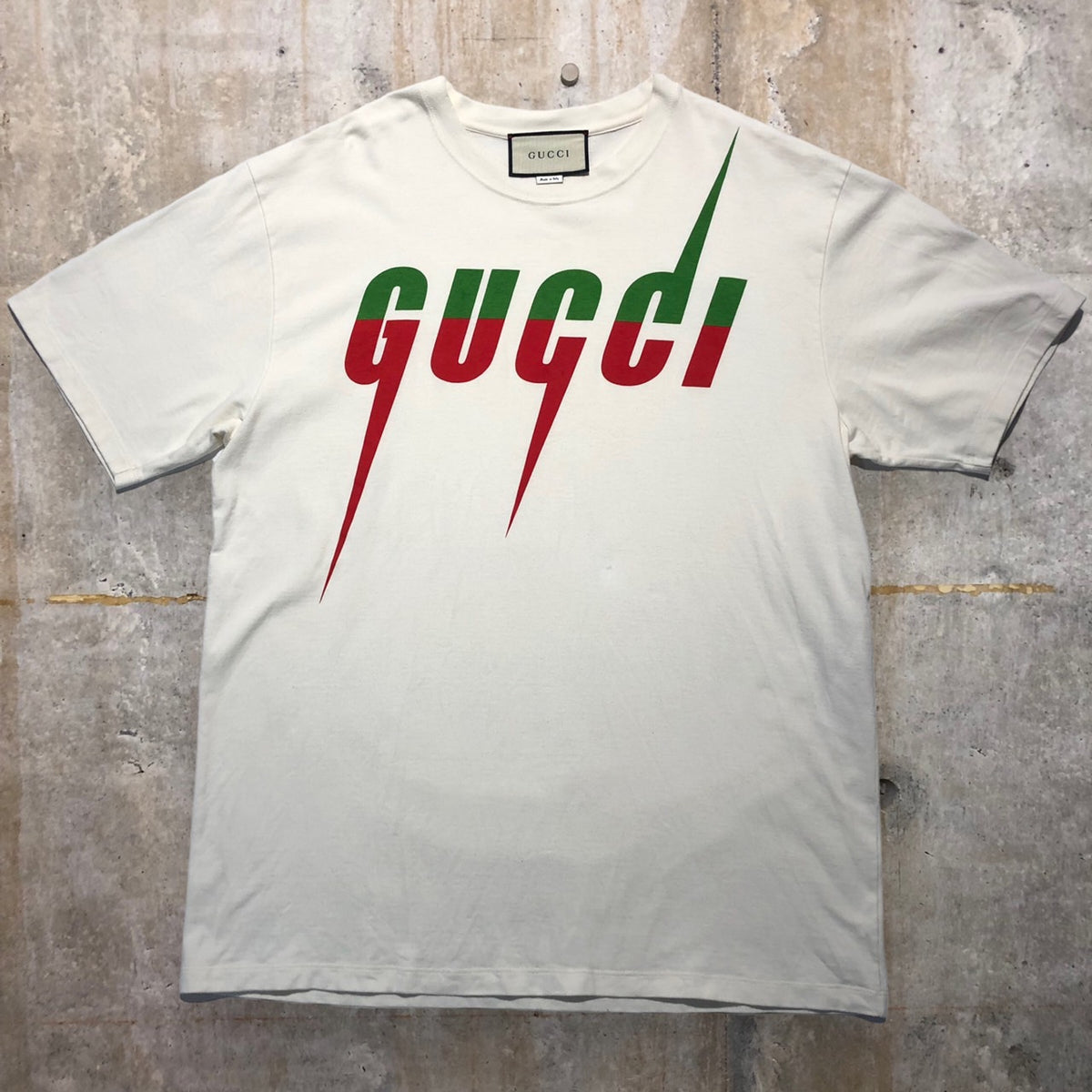 GUCCI(グッチ) Blade T-shirt/ロゴTシャツ 565806 L ホワイト 