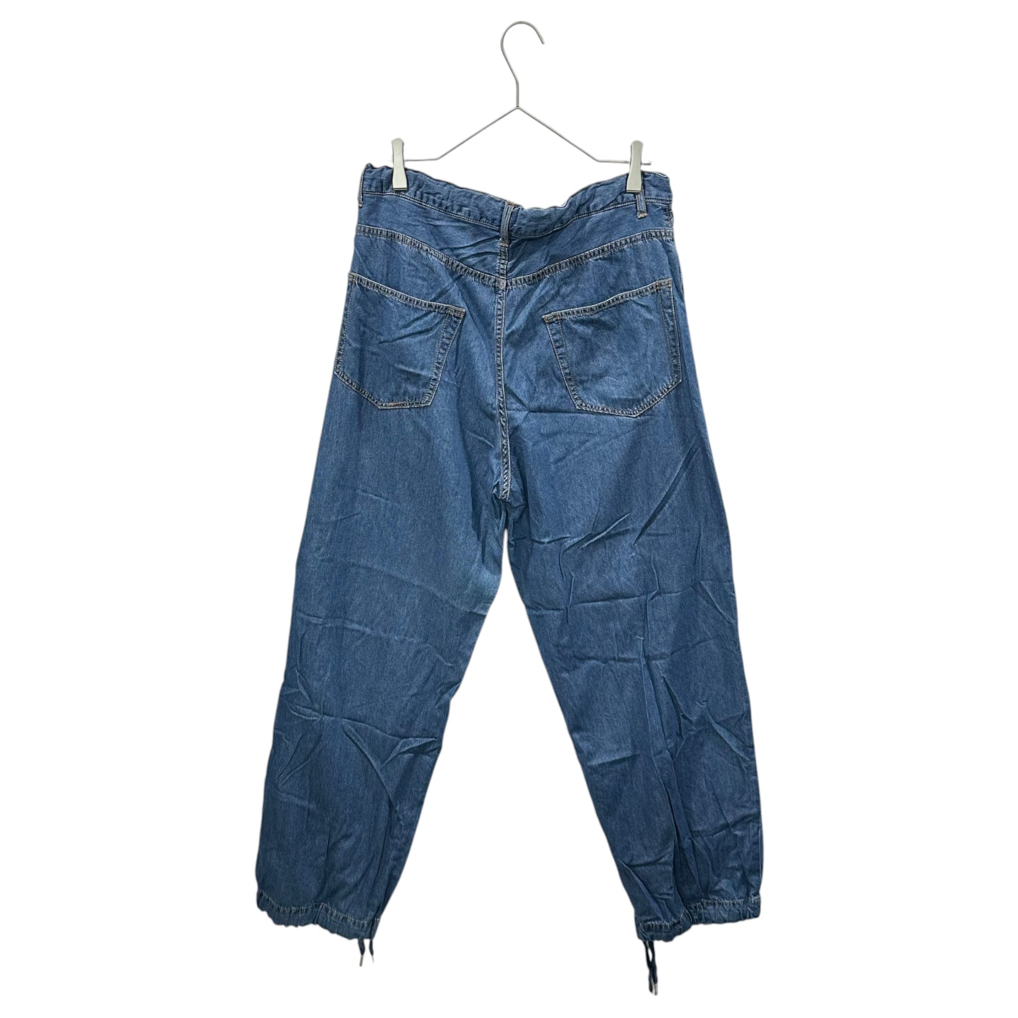 in・stru(men-tal). Maison MIHARA YASUHIRO(インストルメンタル メゾンミハラヤスヒロ) 2024SS COTTON TENCEL DENIM BAGGY PANTS コットン テンセル デニム バギー パンツ I12PT004 46 インディゴ