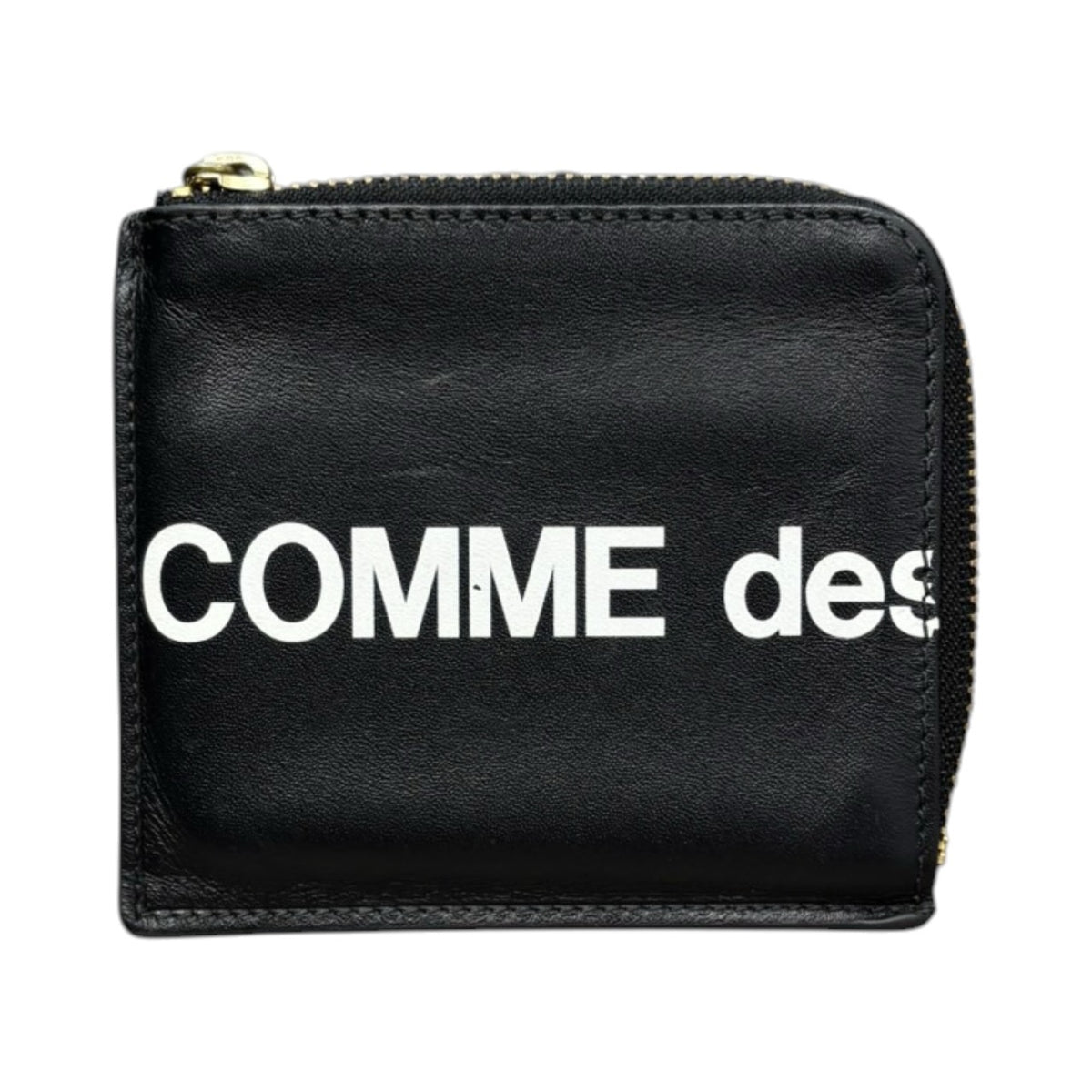 Wallet COMME des GARCONS(ウォレットコムデギャルソン) HUGE LOGO L ZIP WALLET ロゴ L字ファスナー ウォレット ブラック 財布