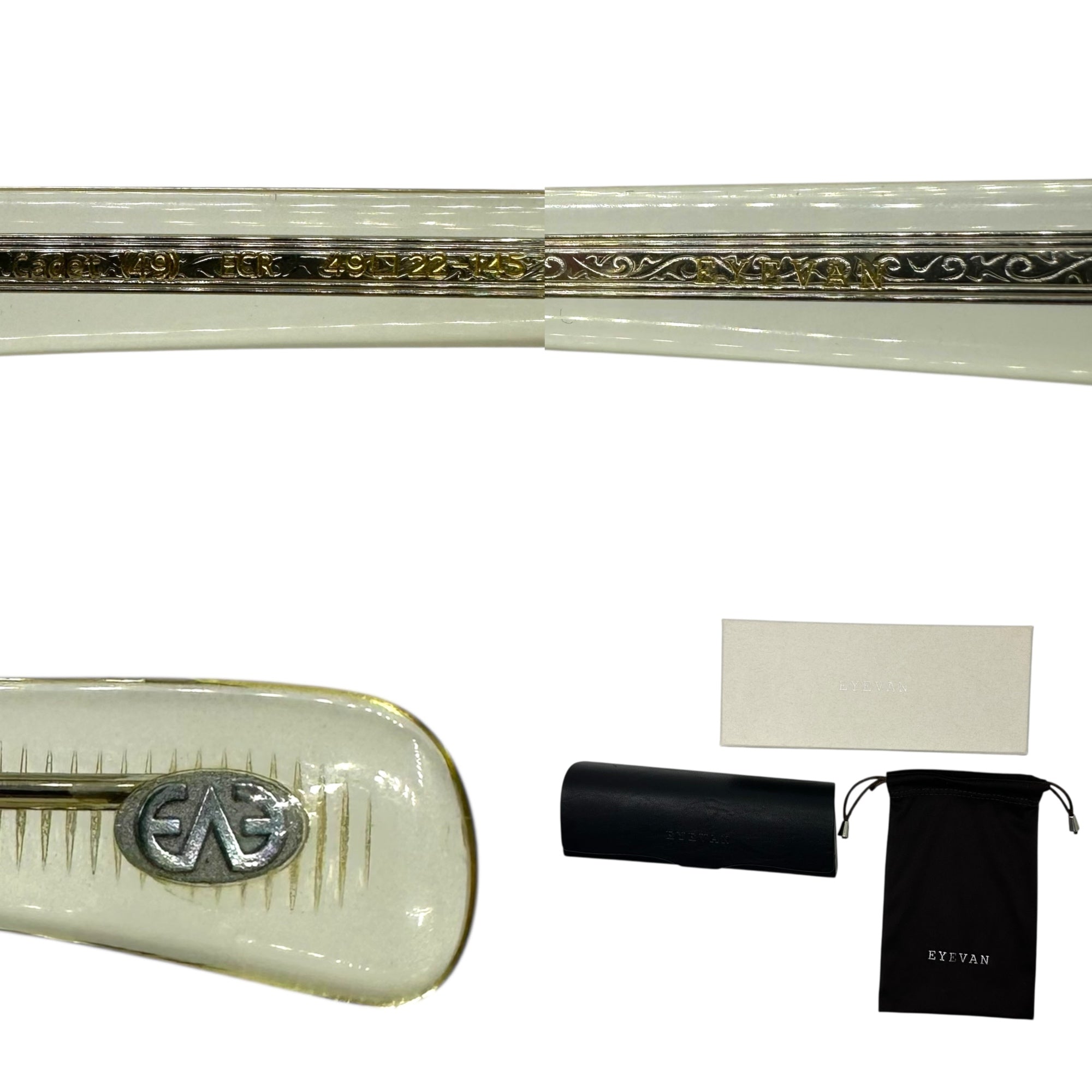 EYEVAN(アイヴァン) Cadet (49) カデット クリア フレーム サングラス cadet-49 49□ 22-145 ECR(クリア) 眼鏡 メガネ