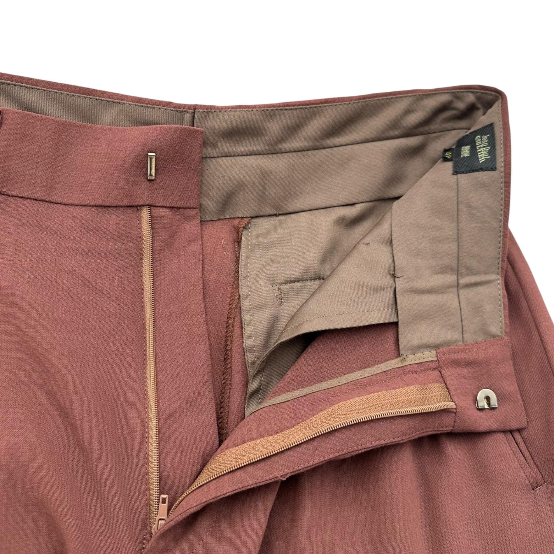 Jean Paul GAULTIER HOMME(ジャンポールゴルチエオム) 90's Vintage 2-Tuck Slacks 90年代 ヴィンテージ 2タック スラックス PJM.PR.JG. 48(M) ボルドー